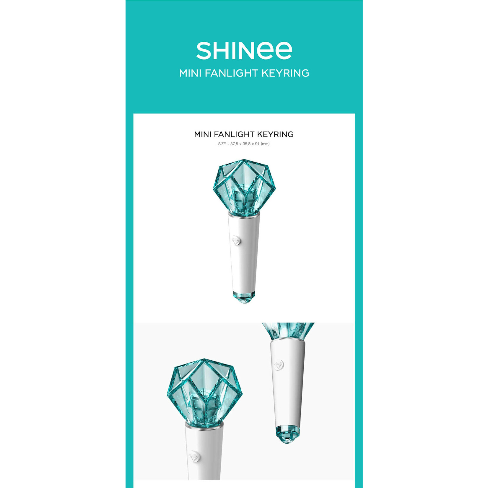 Shinee SHINee - MINI FANLIGHT KEY RING