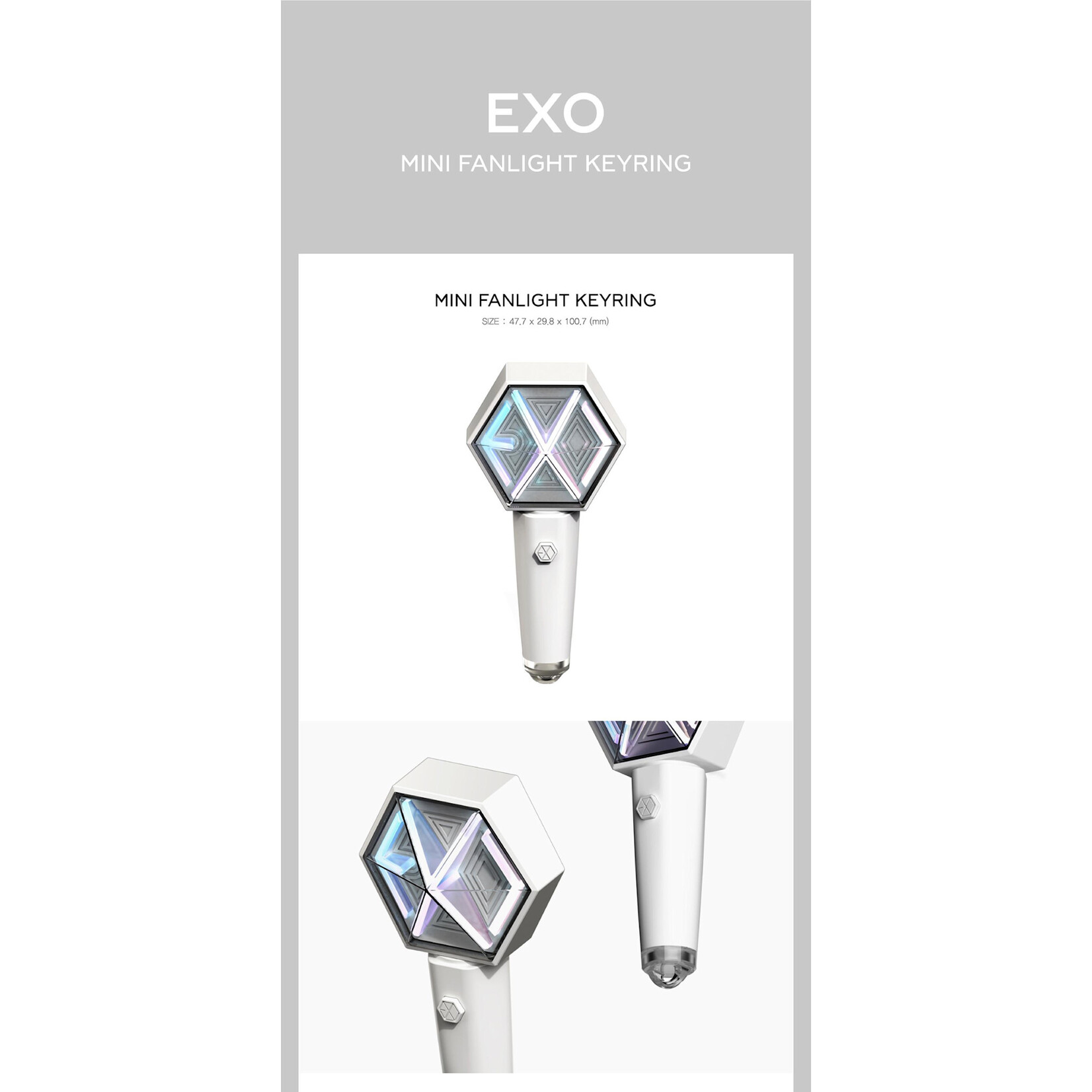 EXO EXO - MINI FANLIGHT KEY RING