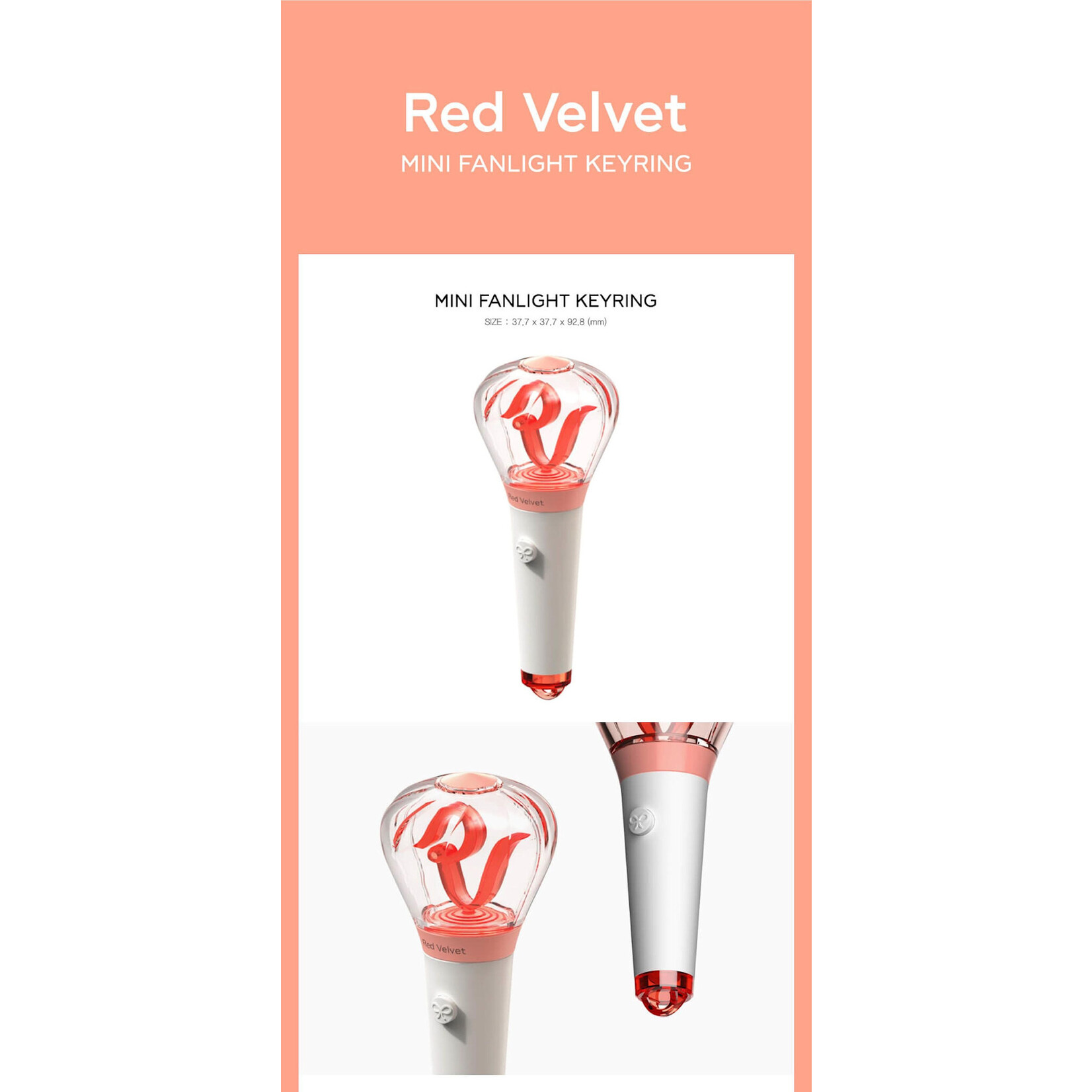 Red Velvet Red Velvet - MINI FANLIGHT KEY RING