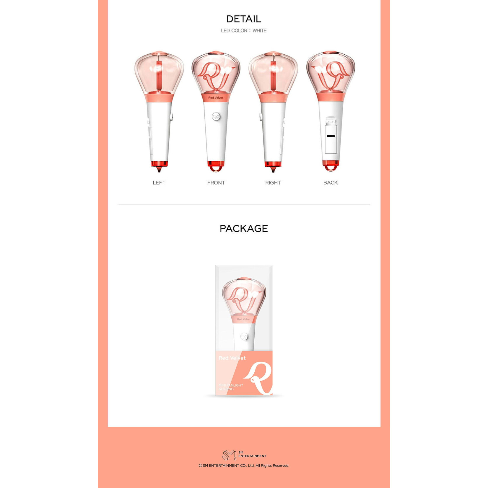 Red Velvet Red Velvet - MINI FANLIGHT KEY RING
