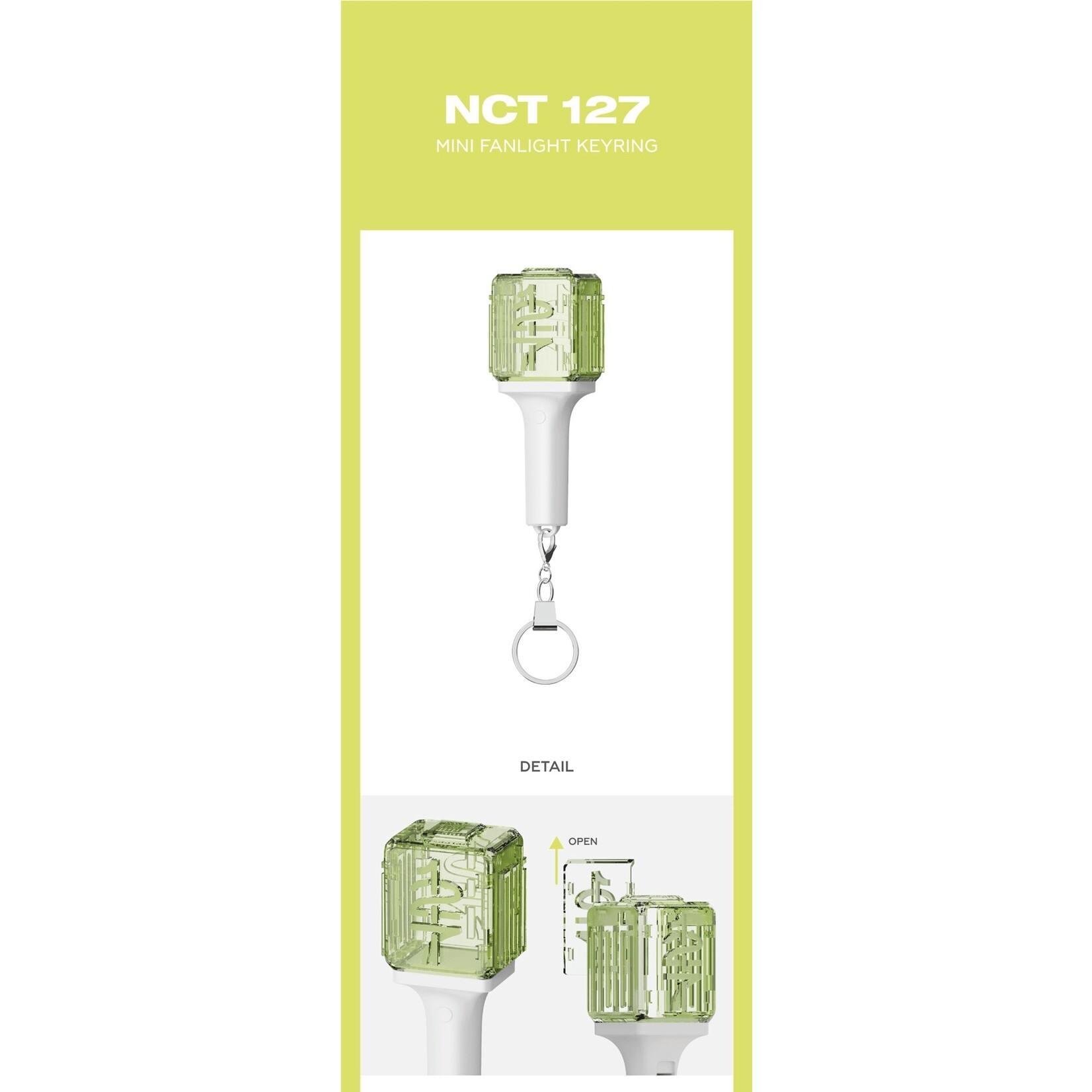 NCT NCT 127 - OFFICIAL MINI FANLIGHT KEY RING 