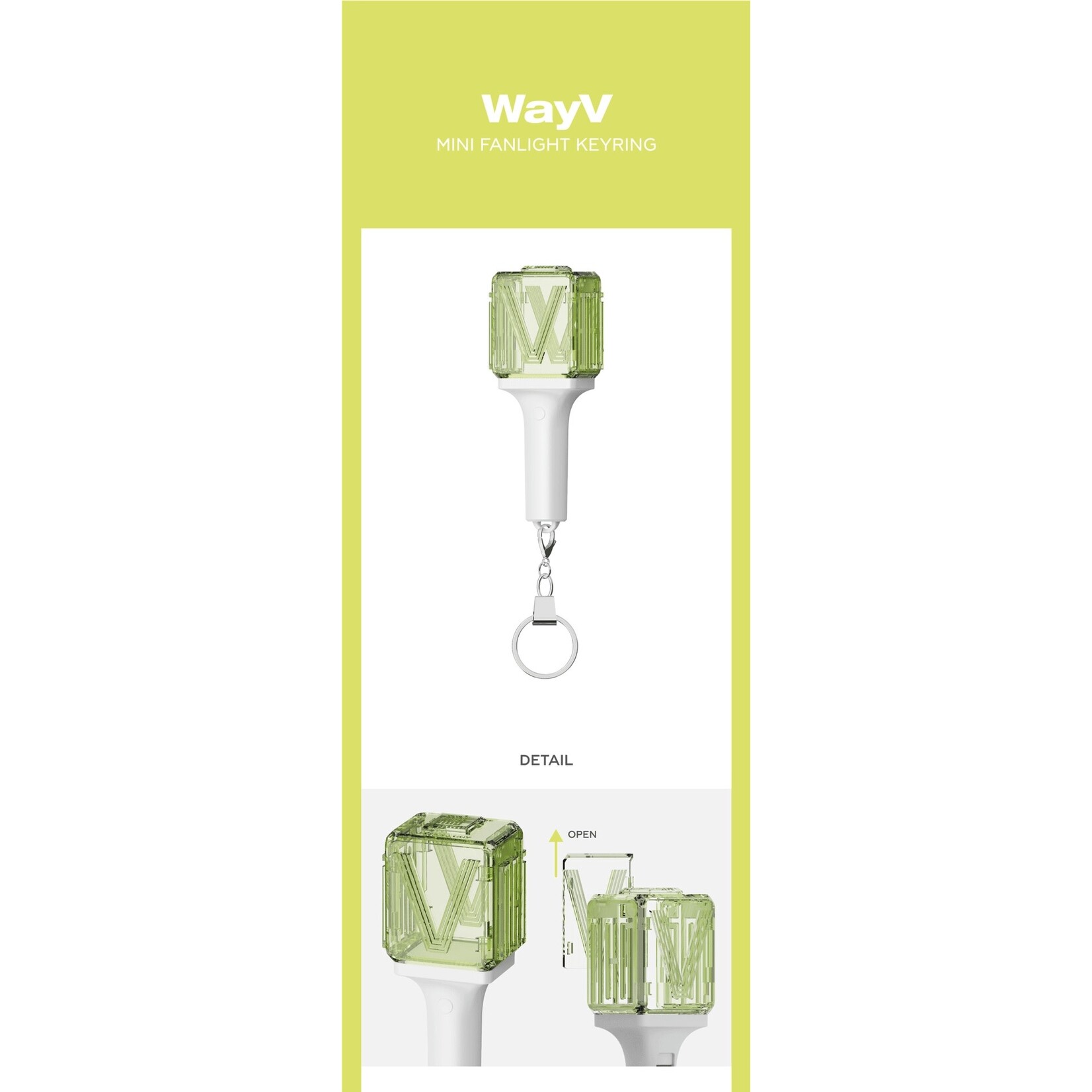 NCT WayV - OFFICIAL MINI FANLIGHT KEY RING