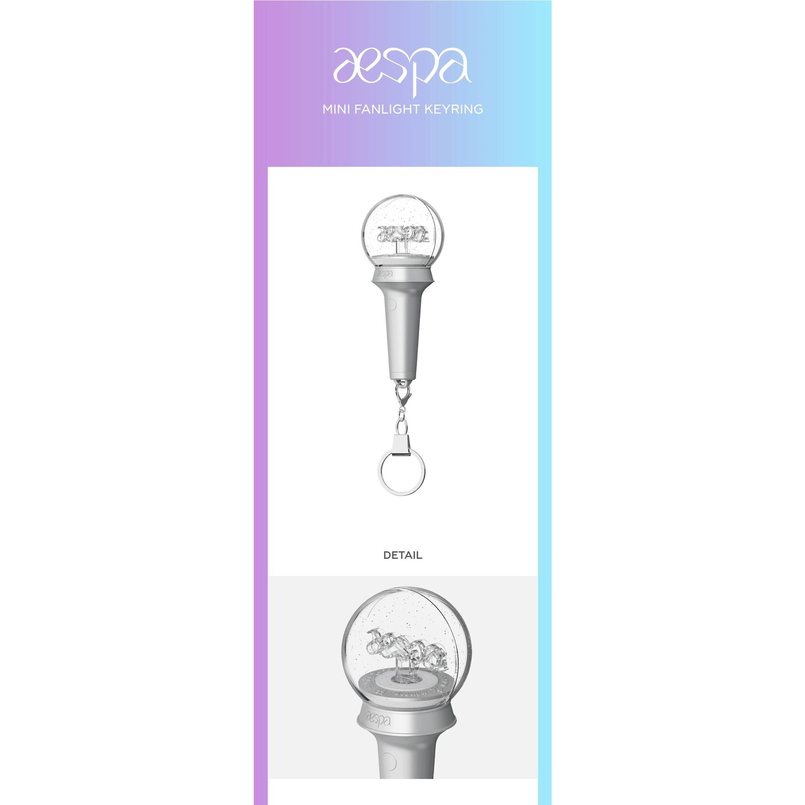 Aespa aespa - OFFICIAL MINI FANLIGHT KEY RING