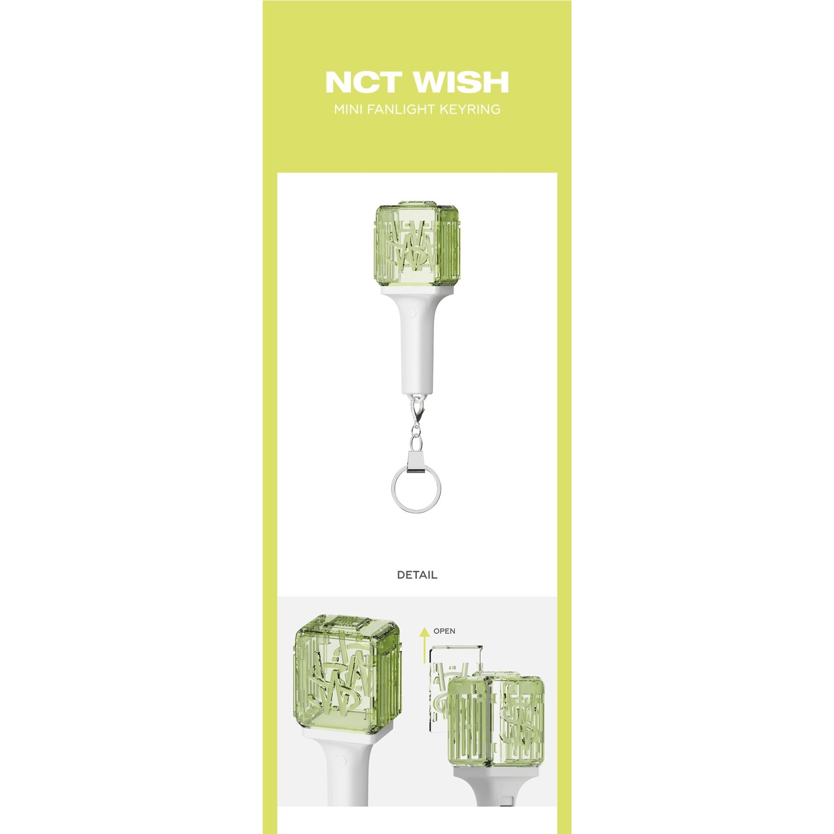 NCT NCT WISH - OFFICIAL MINI FANLIGHT KEY RING