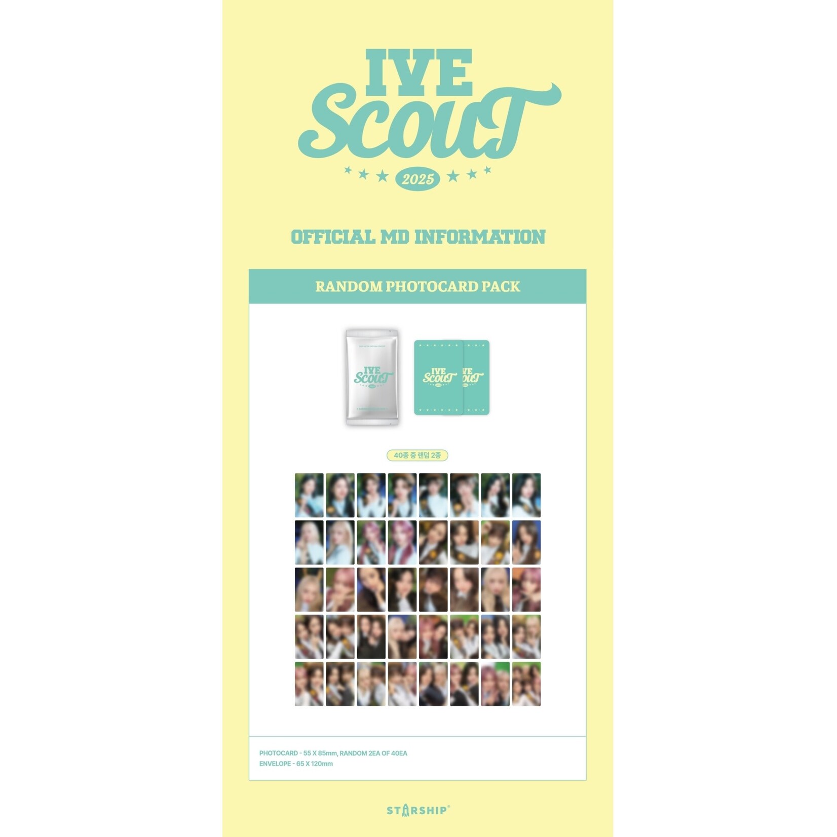 Ive 2025 IVE THE 3RD FAN CONCERT IVE SCOUT - Random Photocard Pack