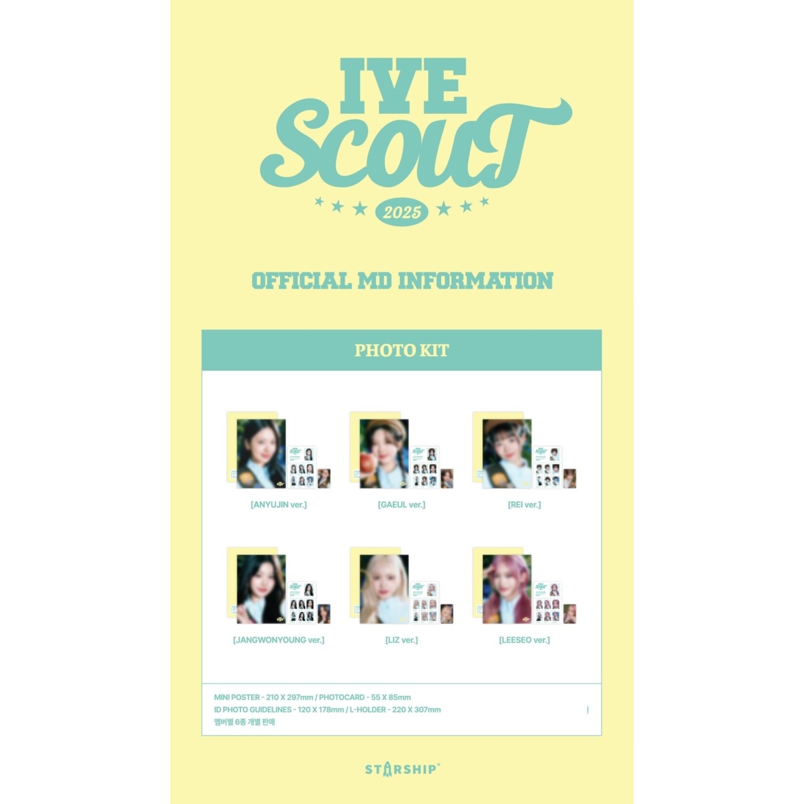 Ive 2025 IVE THE 3RD FAN CONCERT IVE SCOUT - Photo Kit