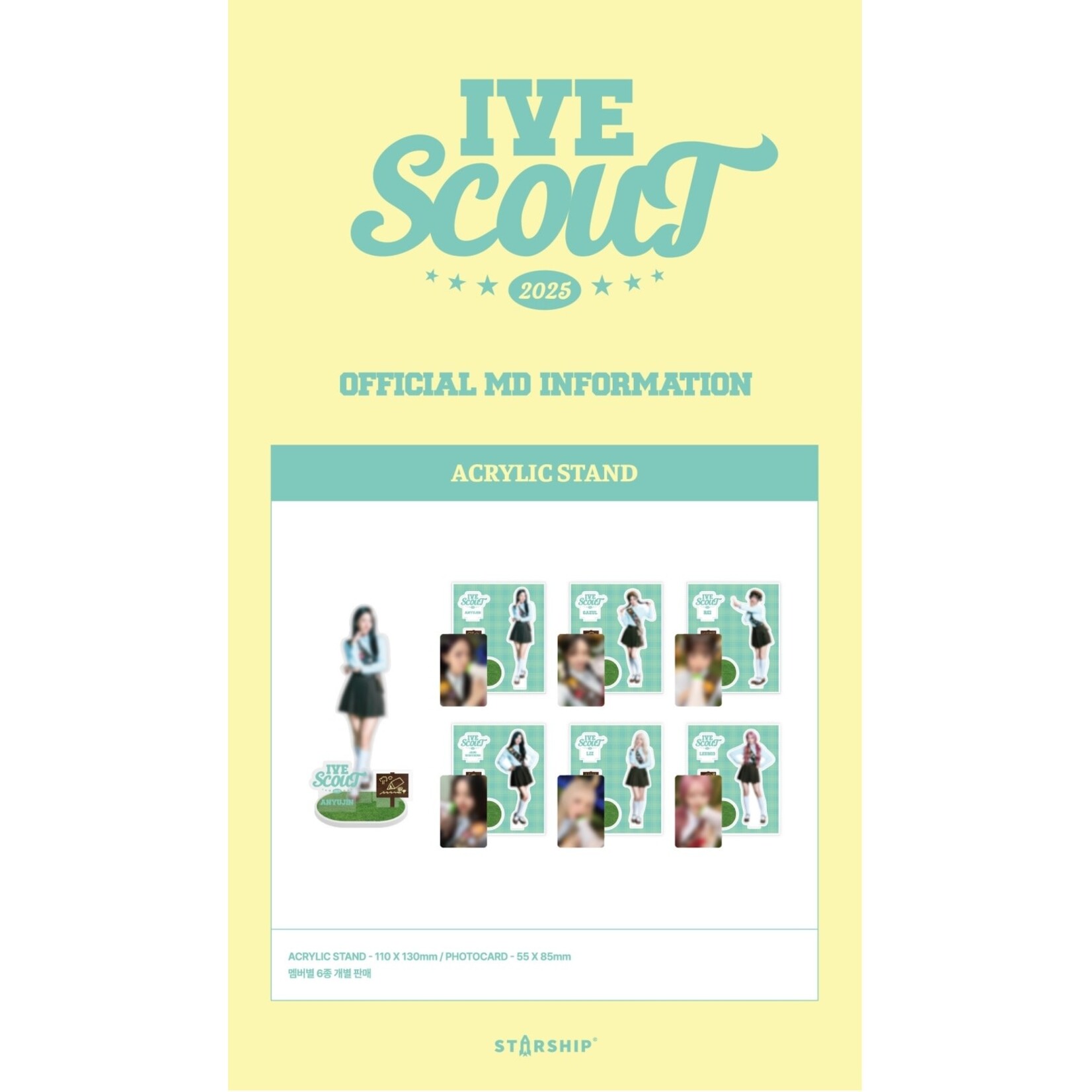 Ive 2025 IVE THE 3RD FAN CONCERT IVE SCOUT - Acrylic Stand