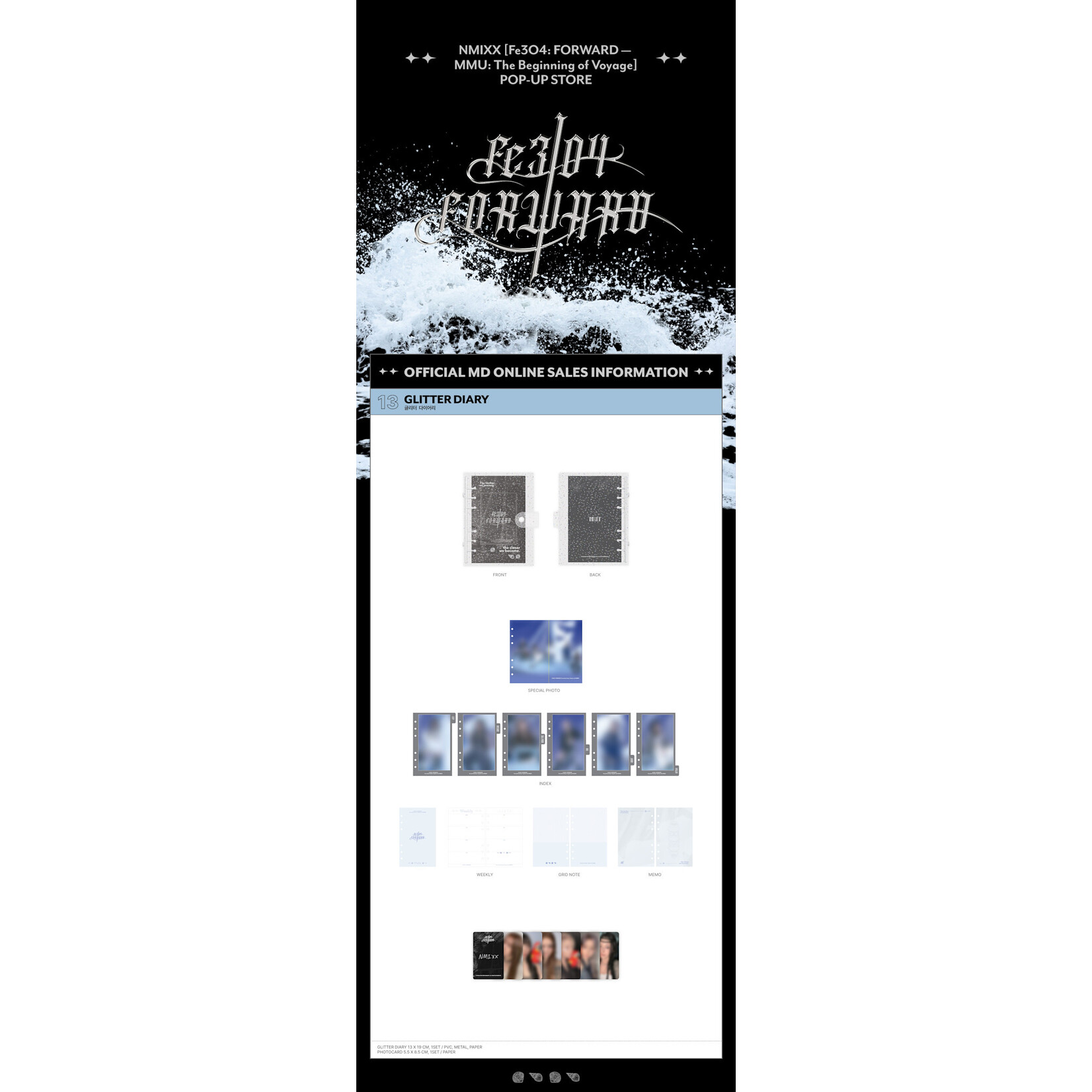 NMIXX NMIXX - [Fe3O4 FORWARD — MMU The Beginning of Voyage] MD : GLITTER DIARY