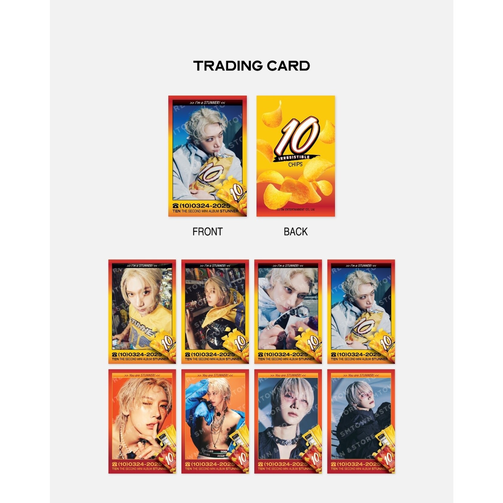 NCT TEN - 'STUNNER' MD : RANDOM TRADING CARD SET