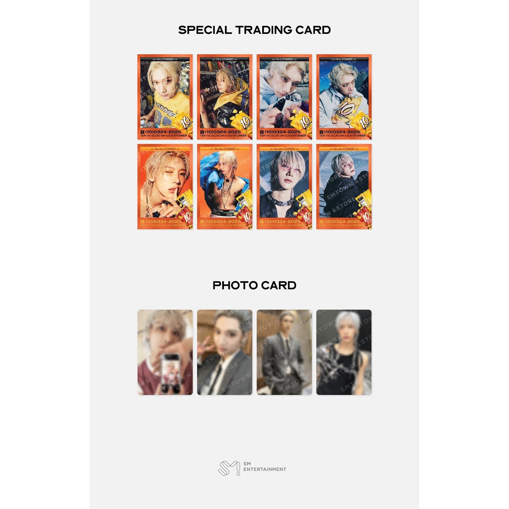NCT TEN - 'STUNNER' MD : RANDOM TRADING CARD SET