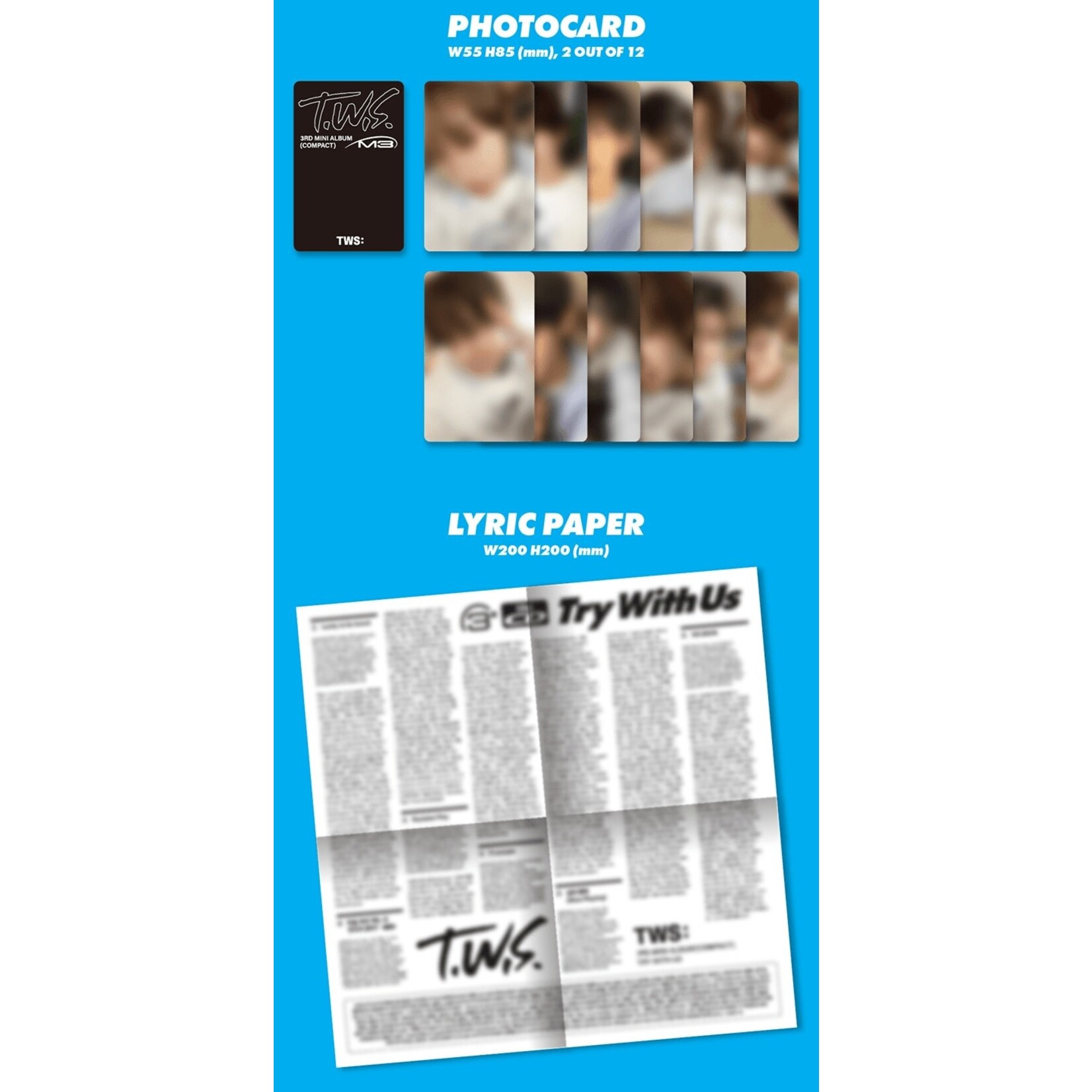 TWS TWS - 3rd Mini Album 'TRY WITH US' (Compact Ver.) + Weverse Gift (WS)