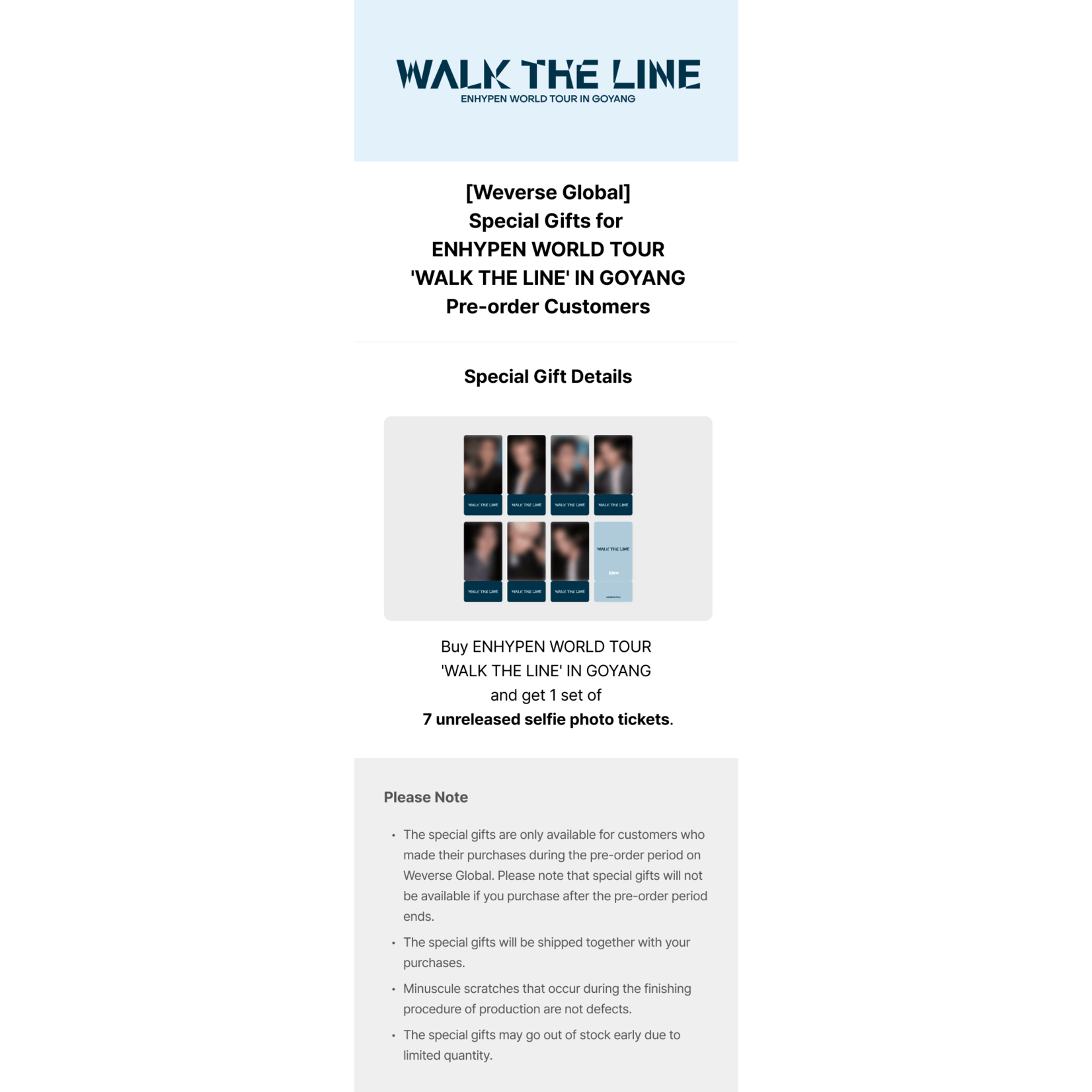 Enhypen ENHYPEN - ENHYPEN WORLD TOUR 'WALK THE LINE' IN GOYANG + Weverse Gift (WS)