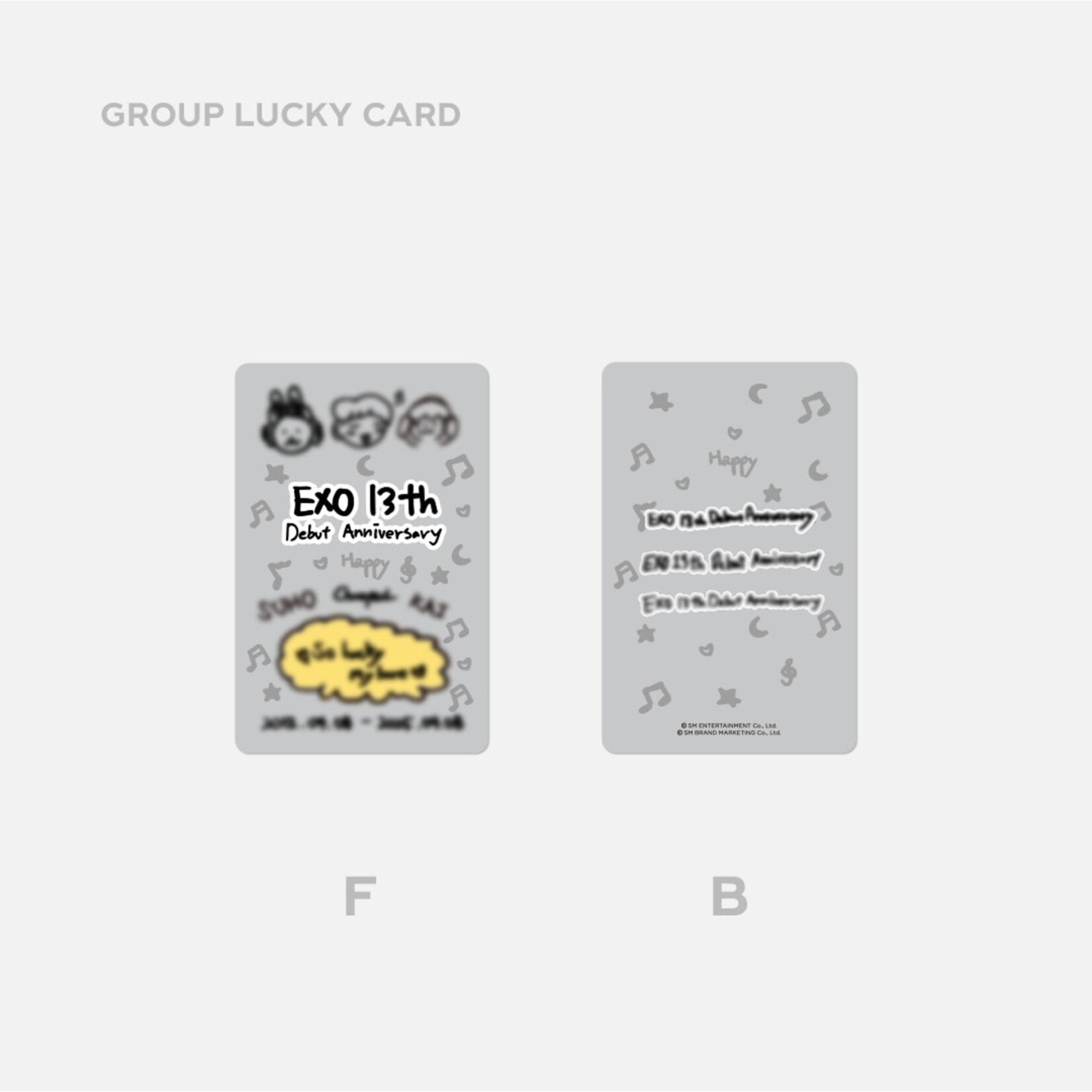 EXO EXO - 13TH ANNIVERSARY LUCKY CARD SET