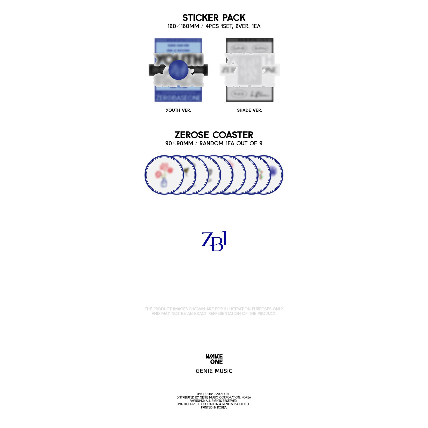 ZeroBaseOne ZEROBASEONE - 1ST MINI ALBUM [YOUTH IN SHADE] (Photobook ver.)