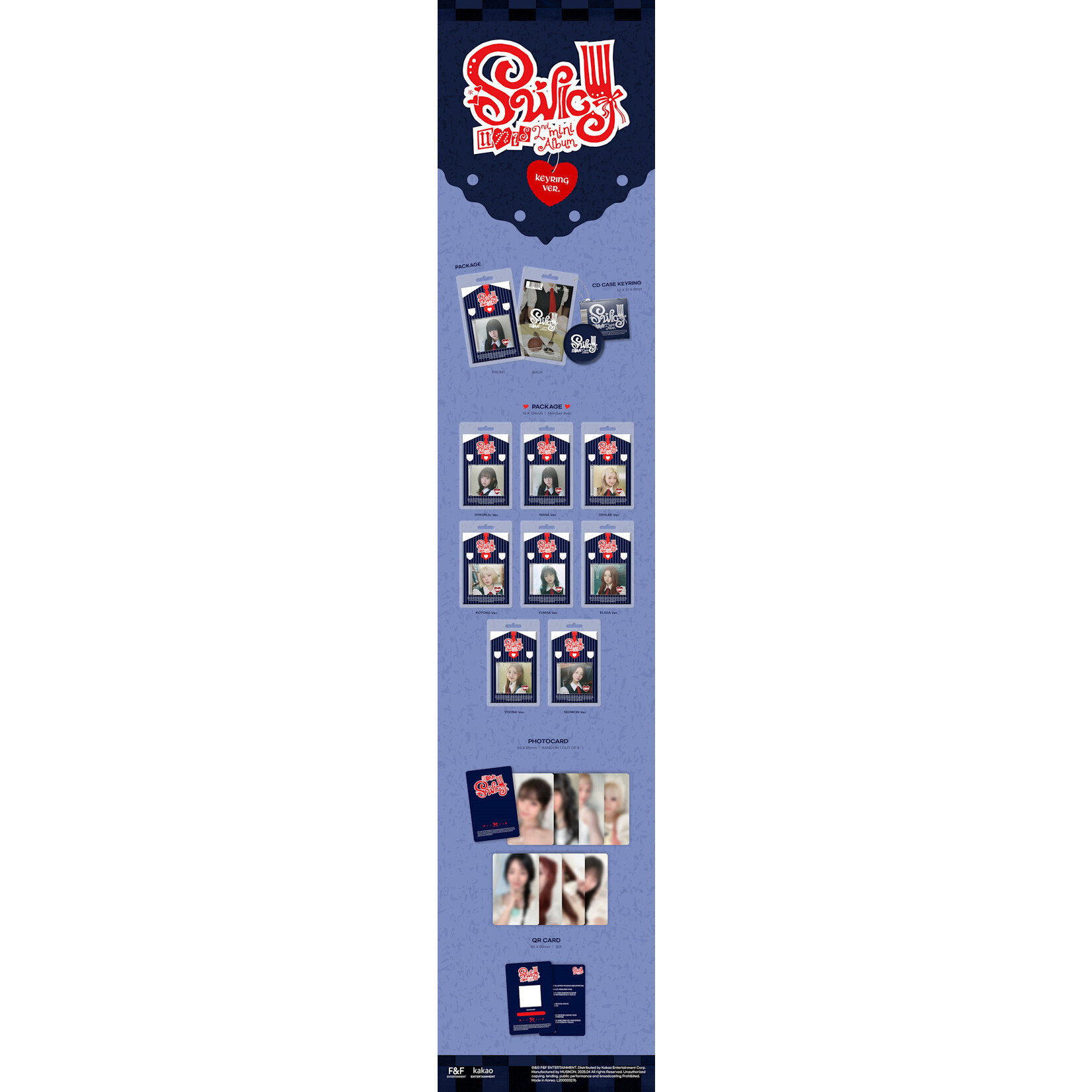 UNIS UNIS - 2ND MINI ALBUM [SWICY] (Keyring Ver.)