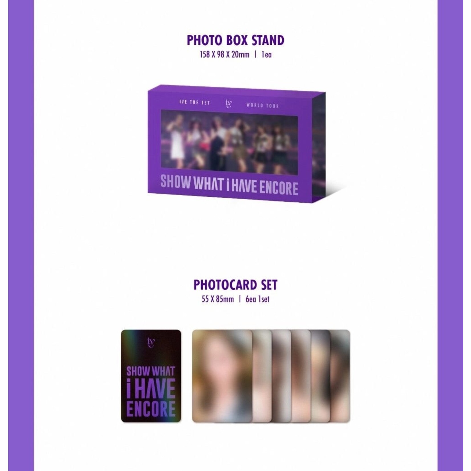 Ive IVE - THE 1ST WORLD TOUR 'SHOW WHAT I HAVE - ENCORE' KiT VIDEO + Random Photocard (SSQ)