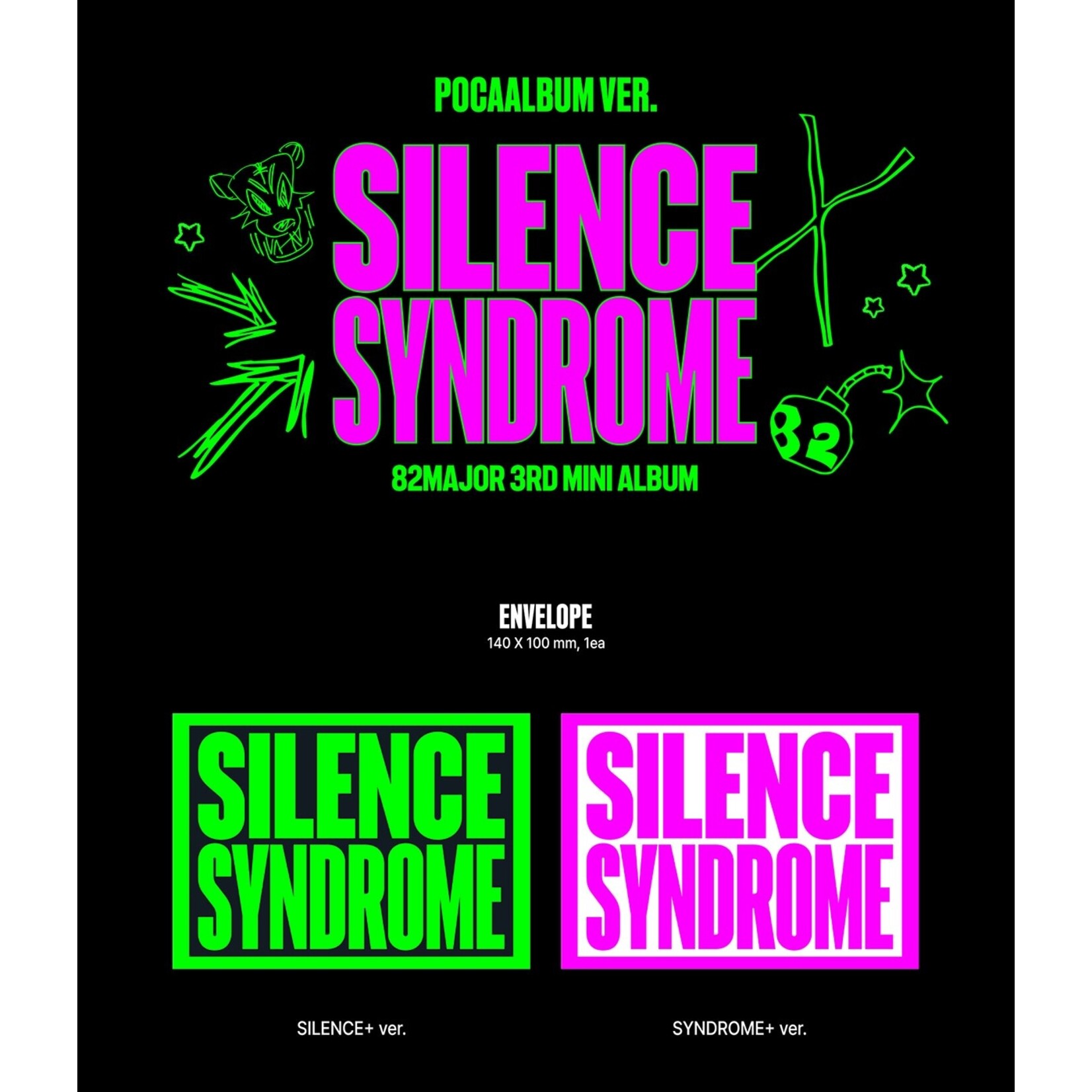 82MAJOR 82MAJOR - THE 3RD MINI ALBUM SILENCE SYNDROME (POCA Ver.)