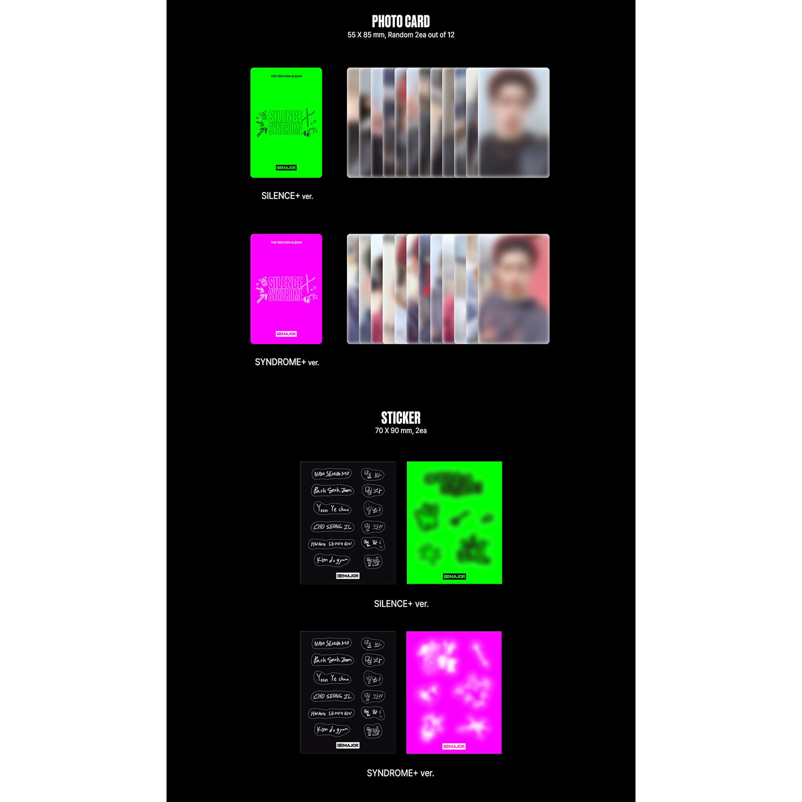 82MAJOR 82MAJOR - THE 3RD MINI ALBUM SILENCE SYNDROME (POCA Ver.)