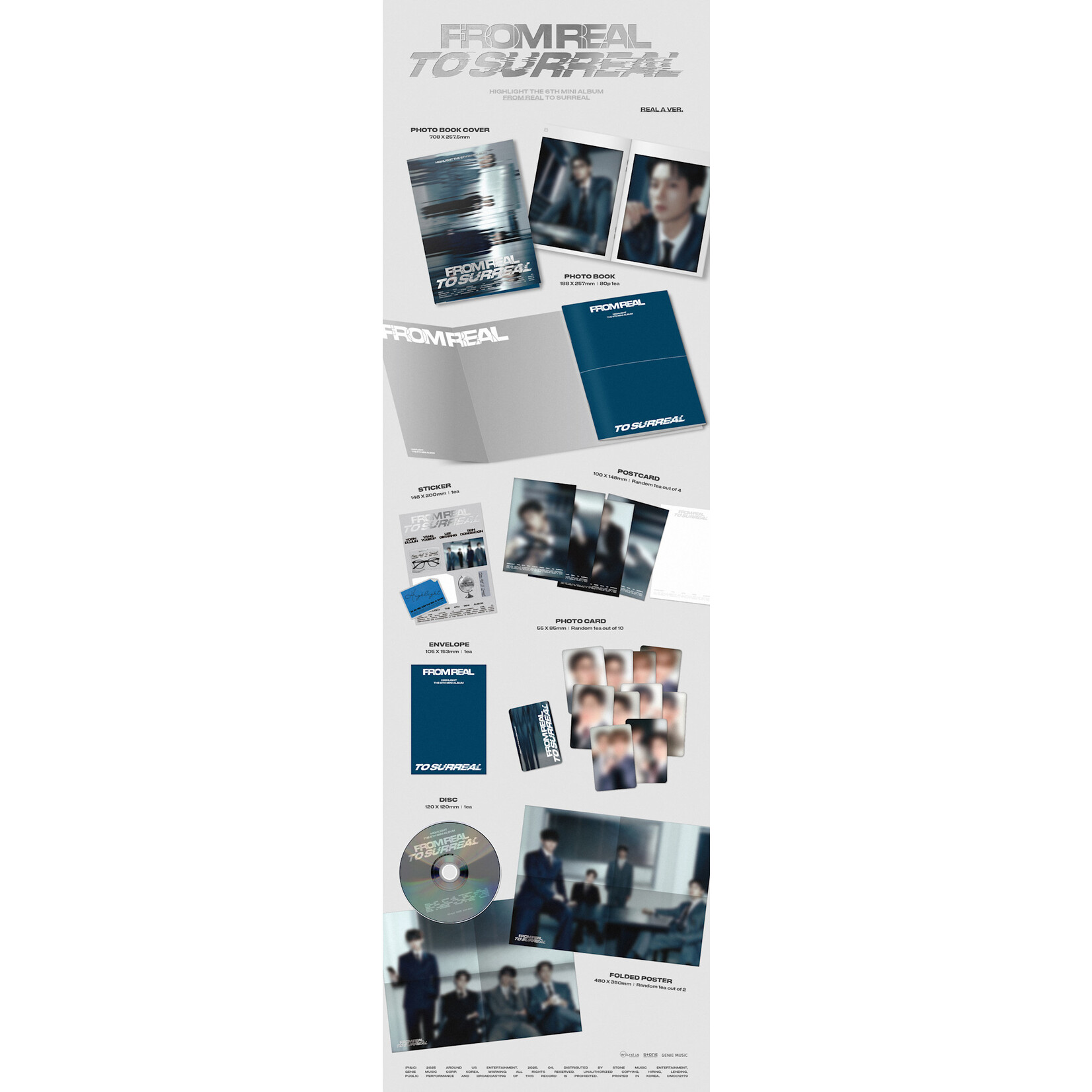 HIGHLIGHT HIGHLIGHT - 6TH Mini Album [From Real to Surreal] (Photobook ver.)
