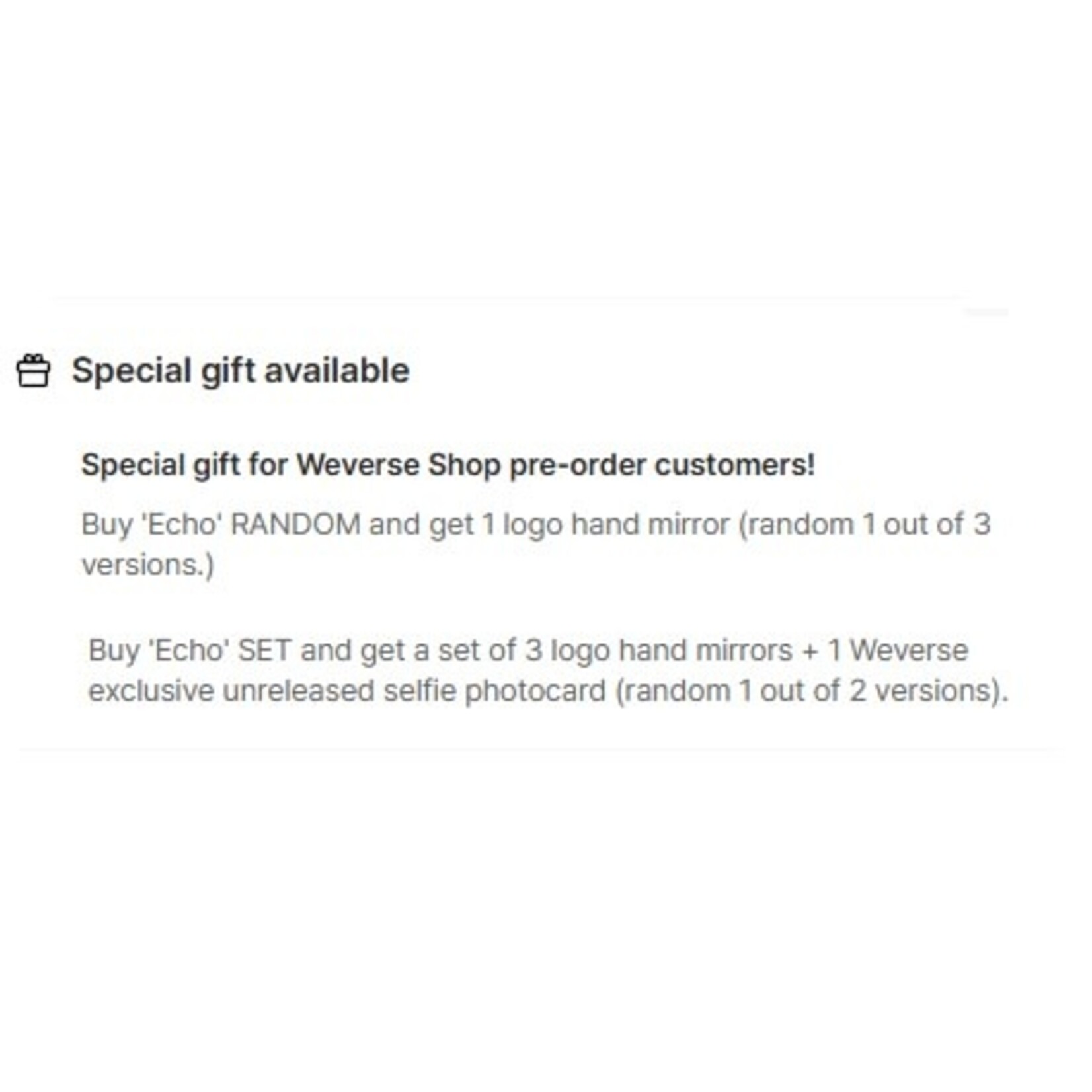 BTS JIN - 'Echo' (Photobook ver.) + Weverse Gift (WS)