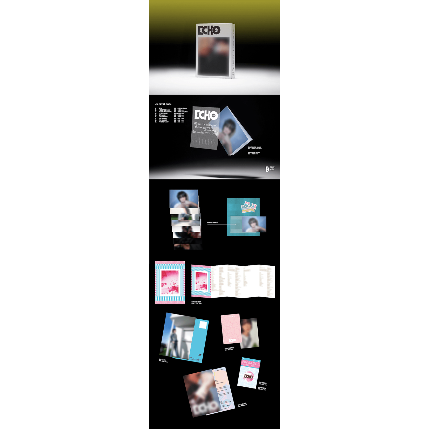 BTS JIN - 'Echo' (Weverse Albums ver.) + Weverse Gift (WS)