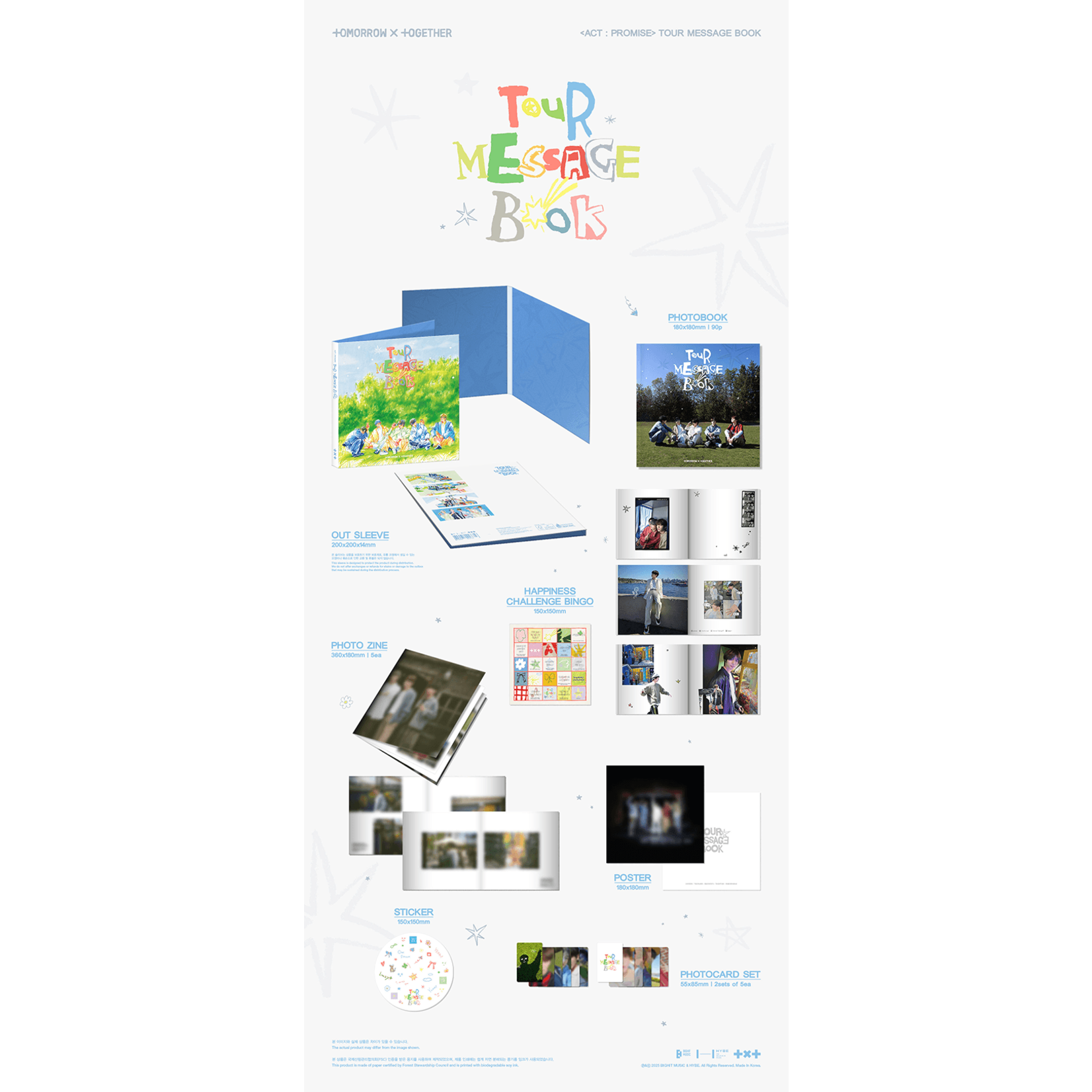 TXT TOMORROW X TOGETHER - ‘ACT : PROMISE’ TOUR MESSAGE BOOK + Weverse Gift (WS)