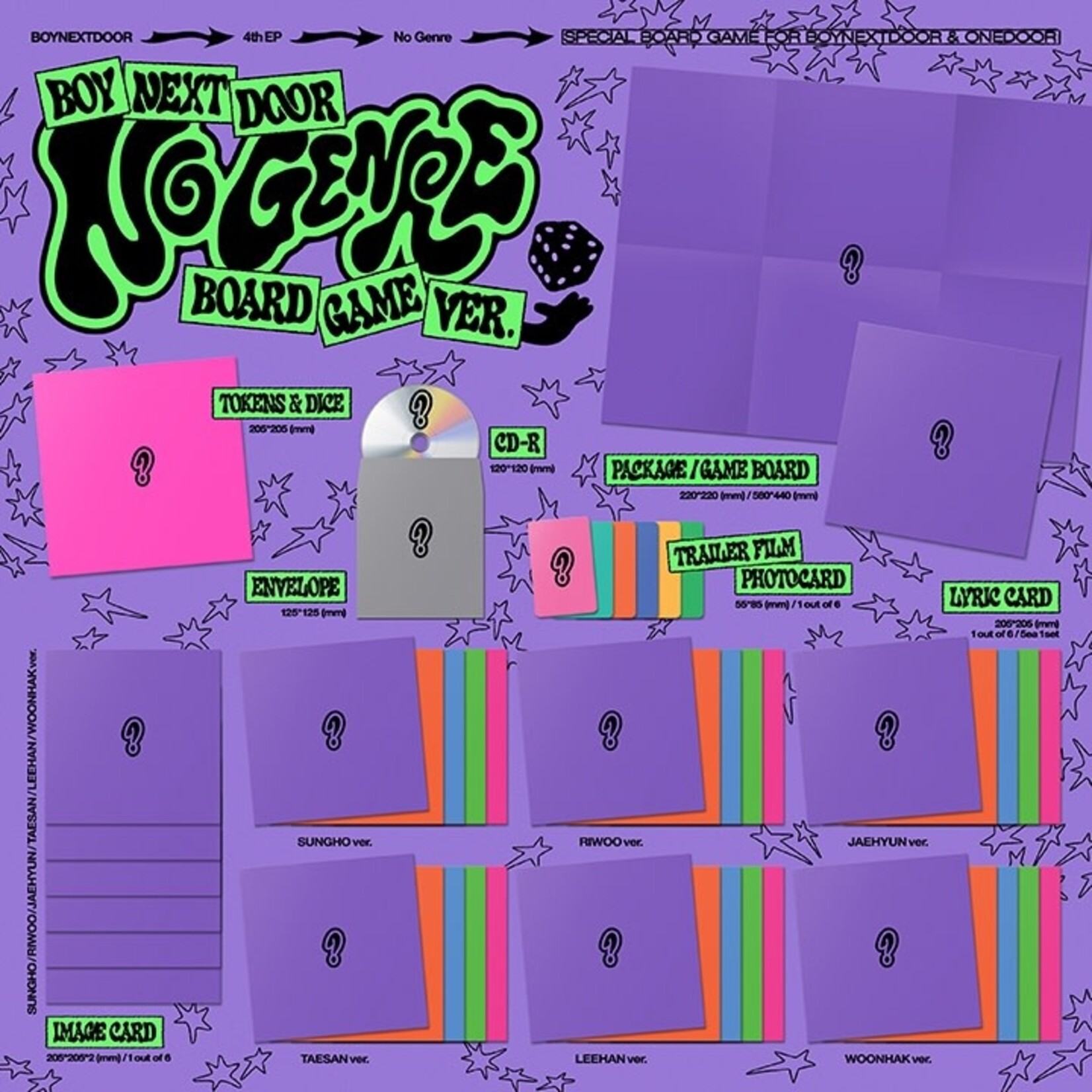 BoyNextDoor BOYNEXTDOOR - 4th EP [No Genre] (Board Game ver.) + Random Photocard (MAKESTAR)