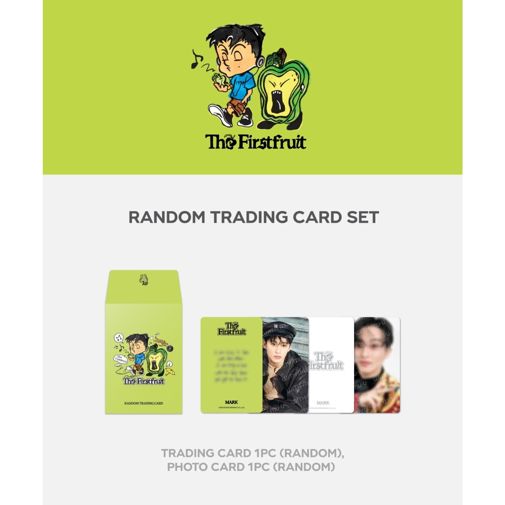NCT MARK - 2025 Mark The 1st Album [The Firstfruit] OFFICIAL MD : RANDOM TRADING CARD SET