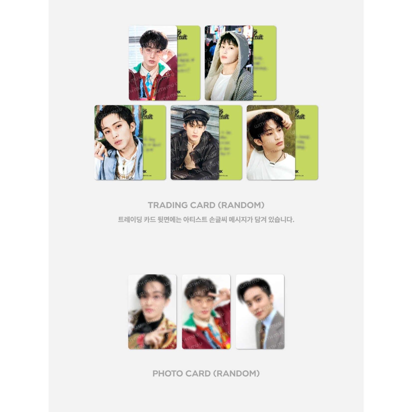 NCT MARK - 2025 Mark The 1st Album [The Firstfruit] OFFICIAL MD : RANDOM TRADING CARD SET