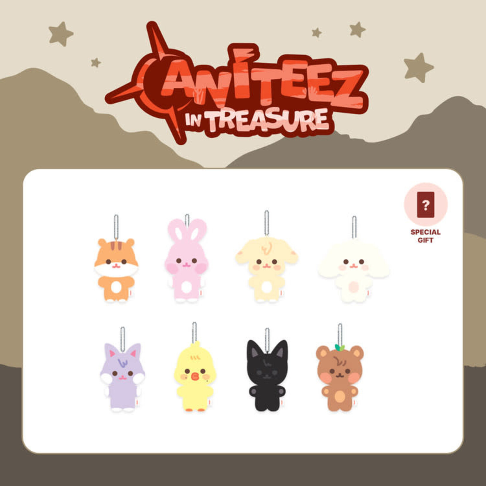 ATEEZ ATEEZ - [ANITEEZ IN TREASURE] MD FLAT-FUR PLUSH
