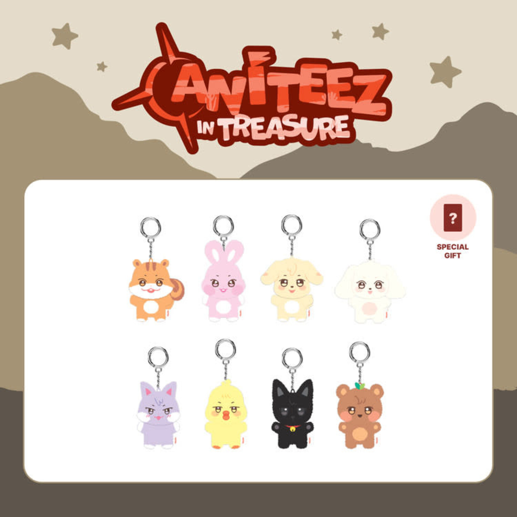 ATEEZ ATEEZ - [ANITEEZ IN TREASURE] MD MINI PLUSH
