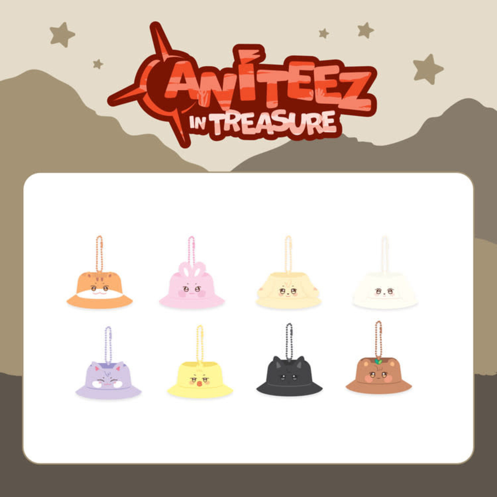 ATEEZ ATEEZ - [ANITEEZ IN TREASURE] MD BUCKET HAT KEYRING