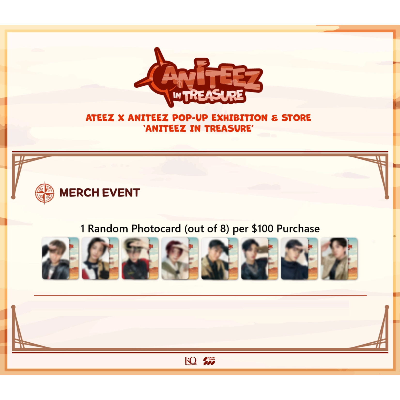 ATEEZ ATEEZ - [ANITEEZ IN TREASURE] MD RANDOM TRADING CARD