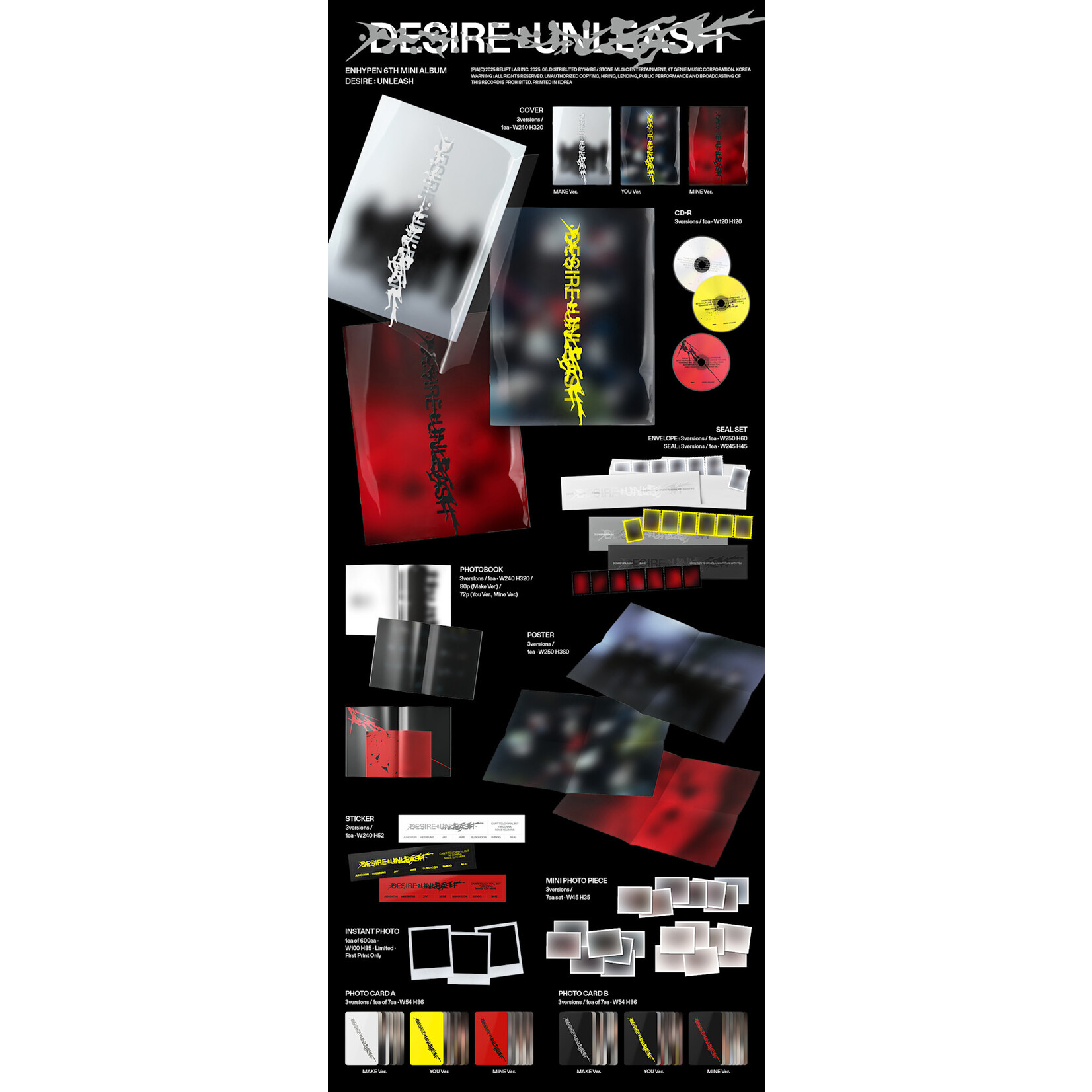 Enhypen ENHYPEN - [DESIRE : UNLEASH](Photobook ver.) + Random Photocard (BDM)