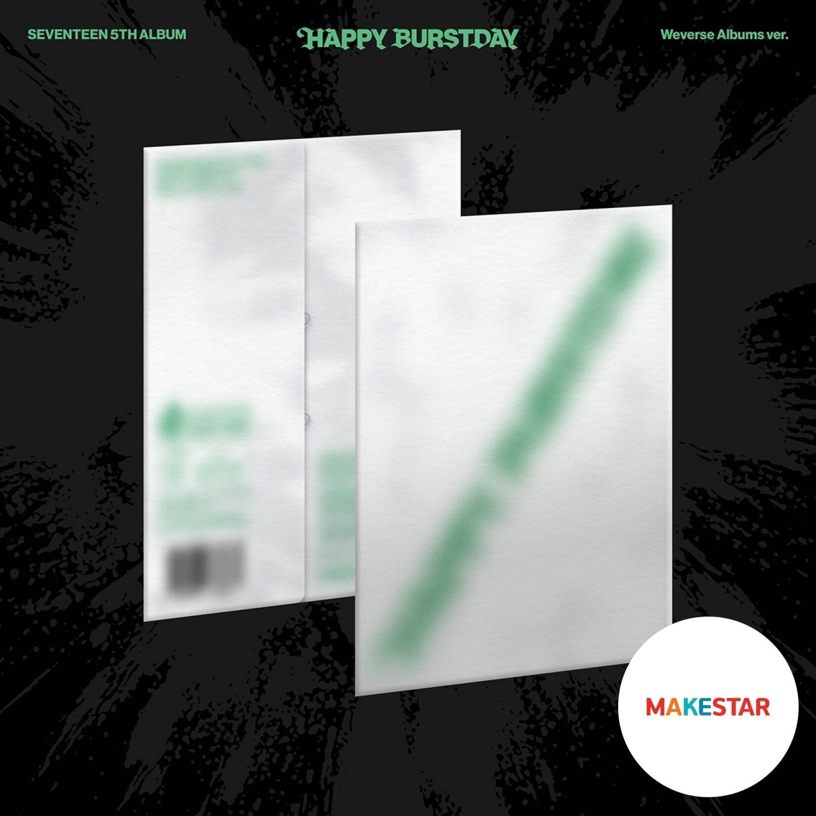Seventeen SEVENTEEN - 5th Album ‘HAPPY BURSTDAY’ (Weverse Albums ver.) + Logo Mini L-Holder (MAKESTAR)