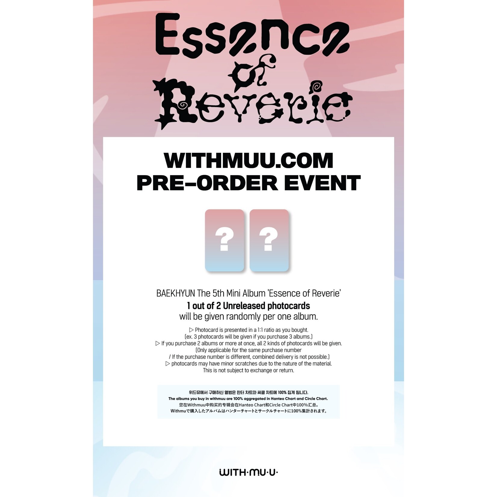 EXO BAEKHYUN - The 5th Mini Album [Essence of Reverie] (Photobook ver.) + Random Photocard (WM)