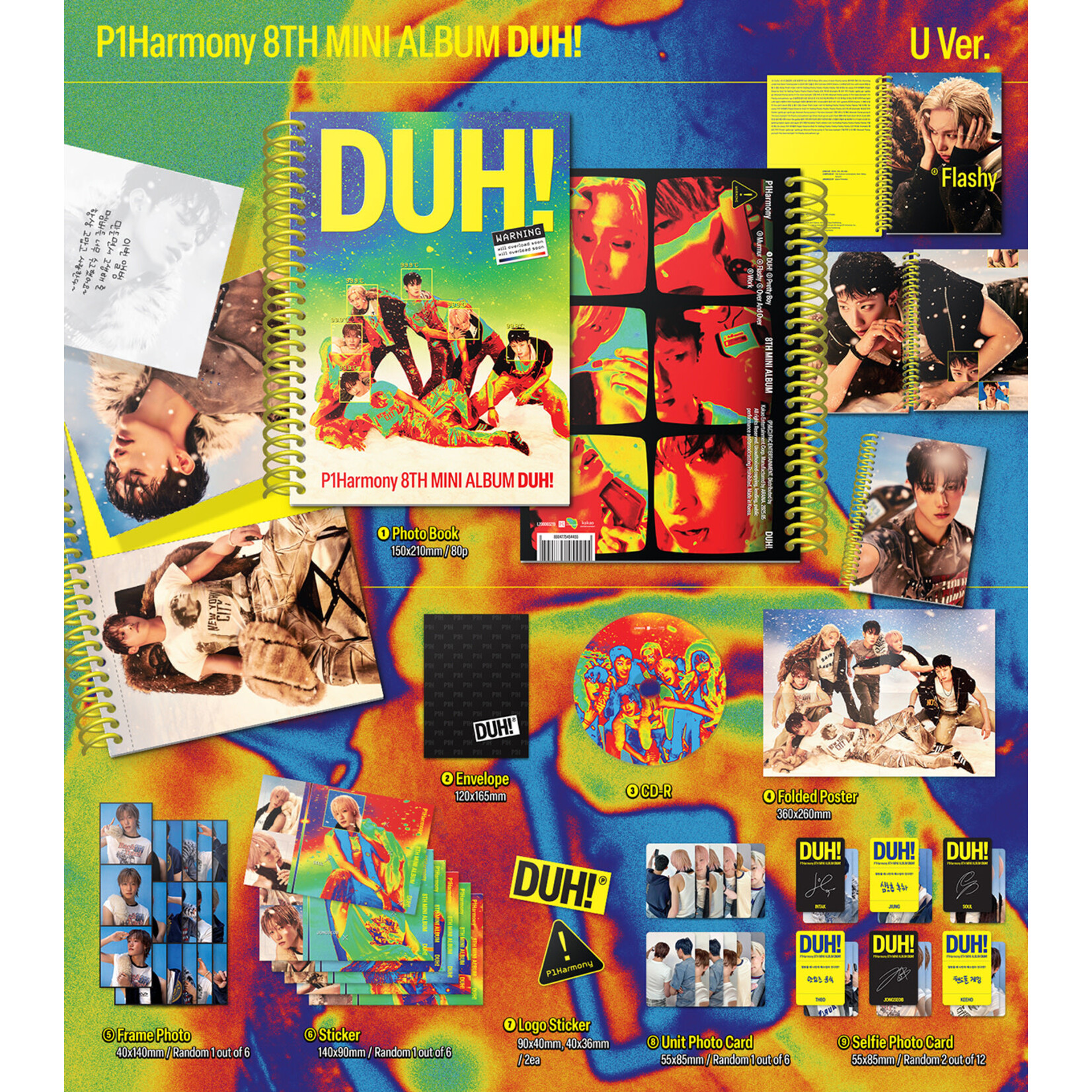 P1Harmony P1Harmony - 8th Mini Album [DUH!] (Photobook ver.)