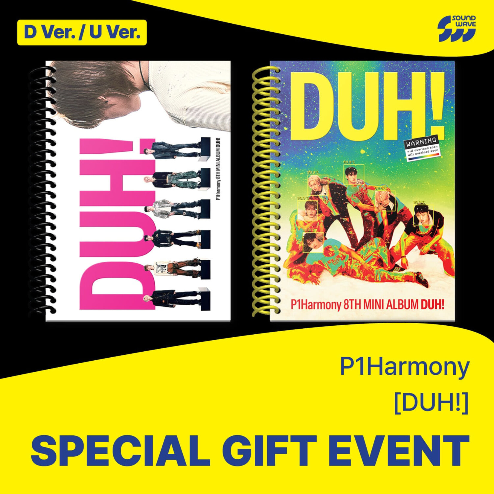 P1Harmony P1Harmony - 8th Mini Album [DUH!] (Photobook ver.) + Random Photocard (SW)