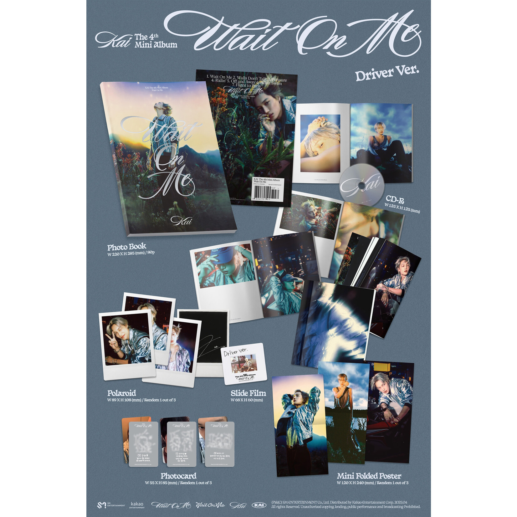 EXO KAI - 4th Mini Album [Wait On Me] (Photobook ver.) + Random Photocard (MAKESTAR)