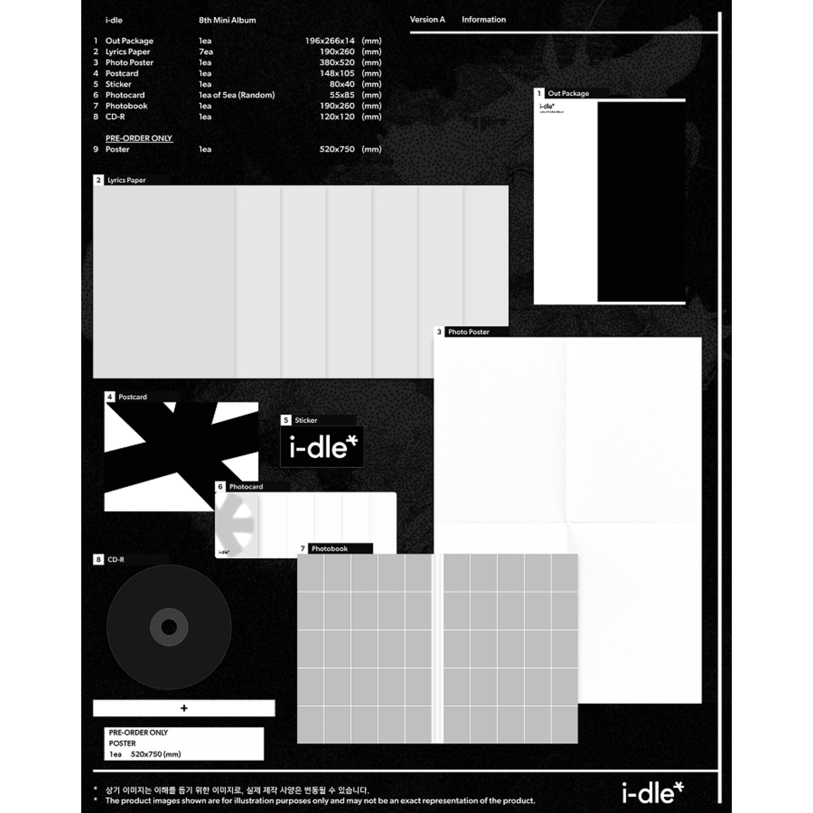 i-dle* i-dle - 8TH MINI ALBUM (Photobook ver.) + Random Photocard (MAKESTAR)