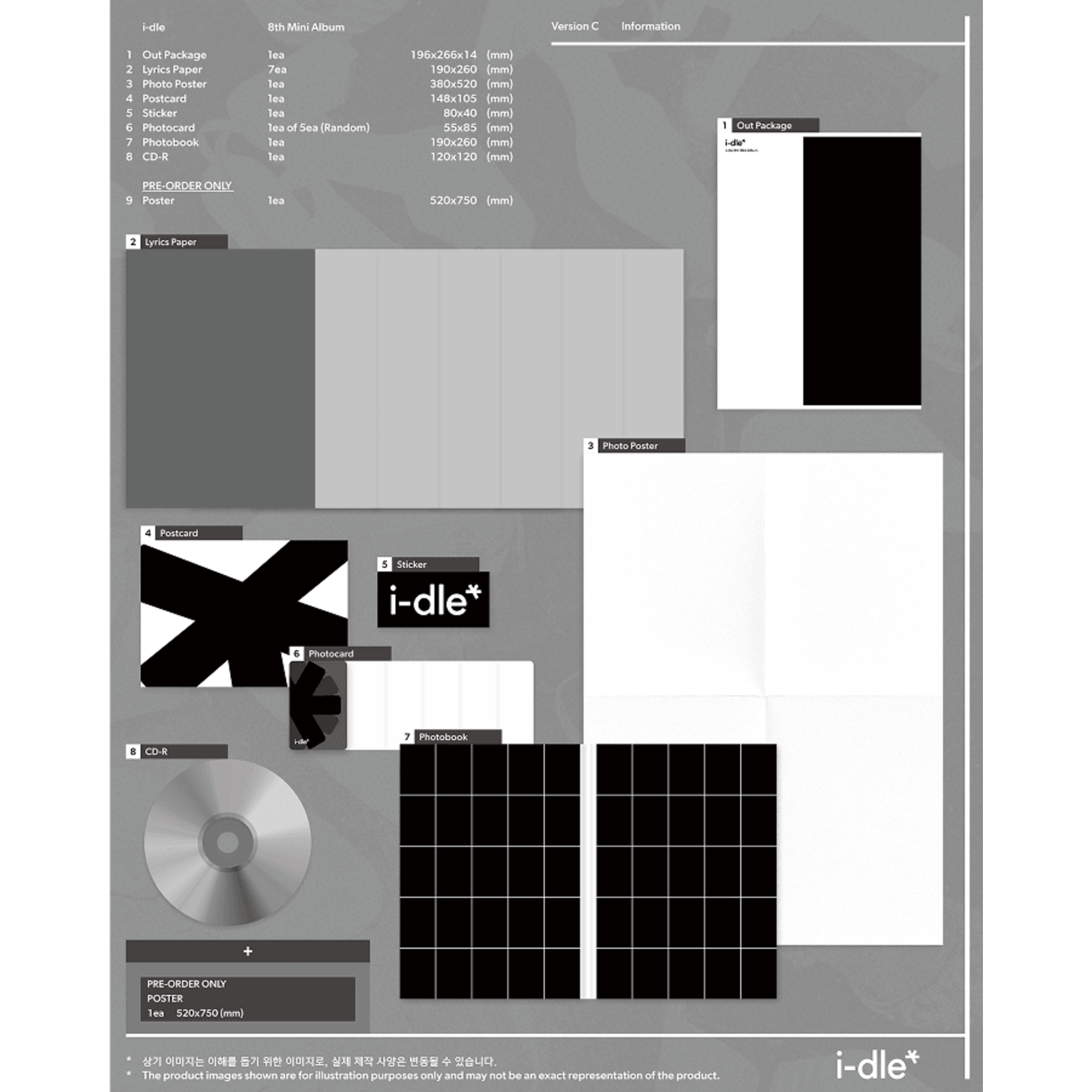 i-dle* i-dle - 8TH MINI ALBUM (Photobook ver.) + Random Photocard (MAKESTAR)