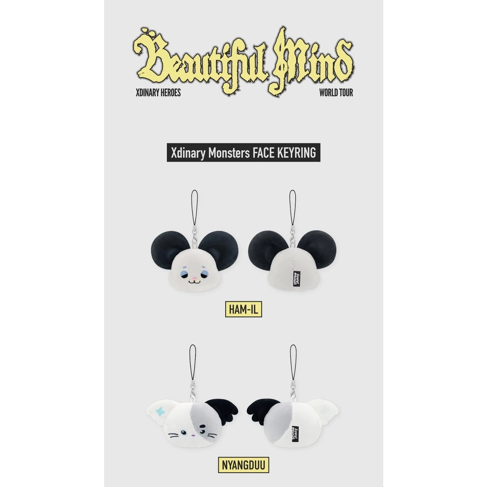 Xdinary Heroes Xdinary Heroes - Xdinary Monsters FACE KEYRING - Beautiful Mind