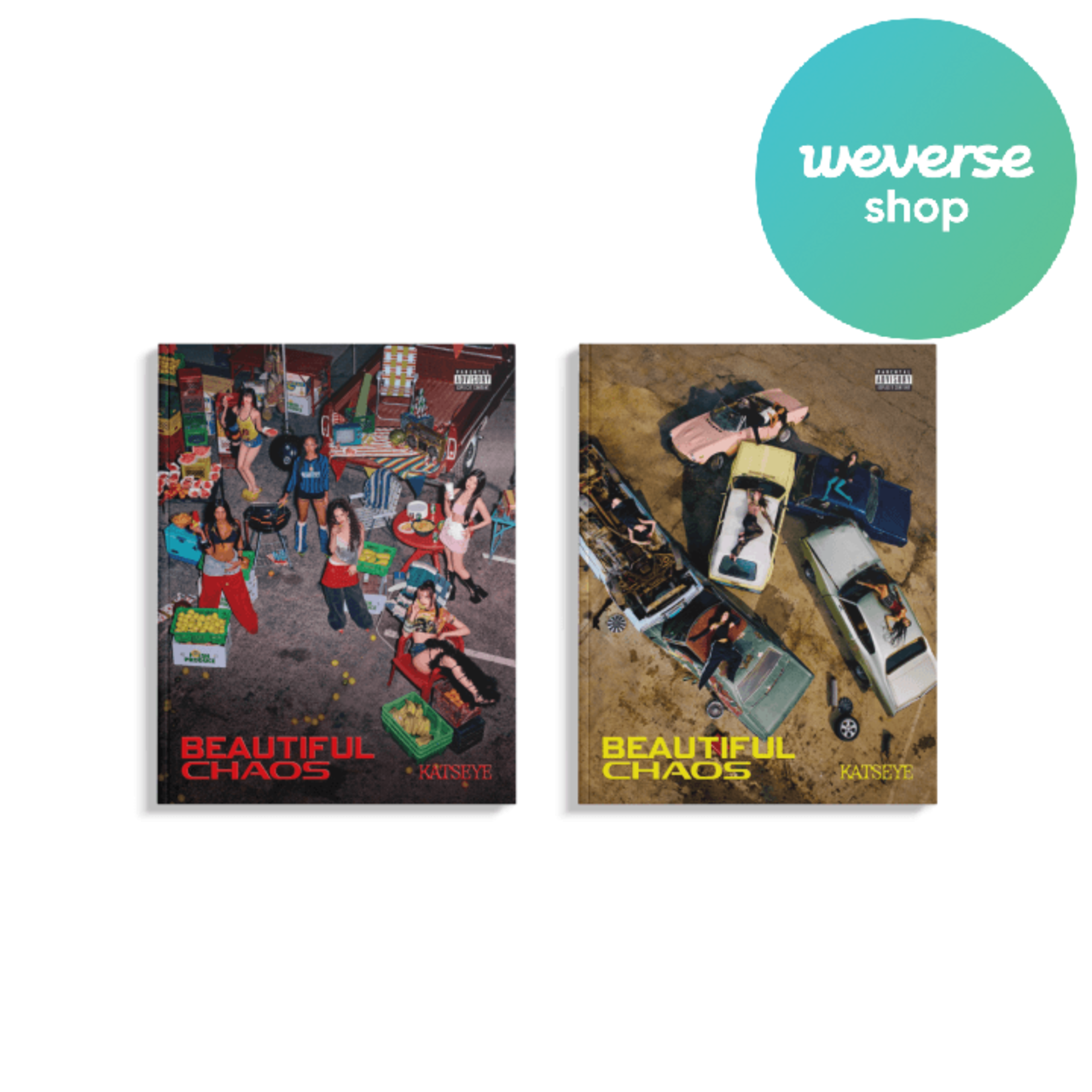 Katseye KATSEYE - 'BEAUTIFUL CHAOS' (Photobook ver.) + Weverse Gift (WS)