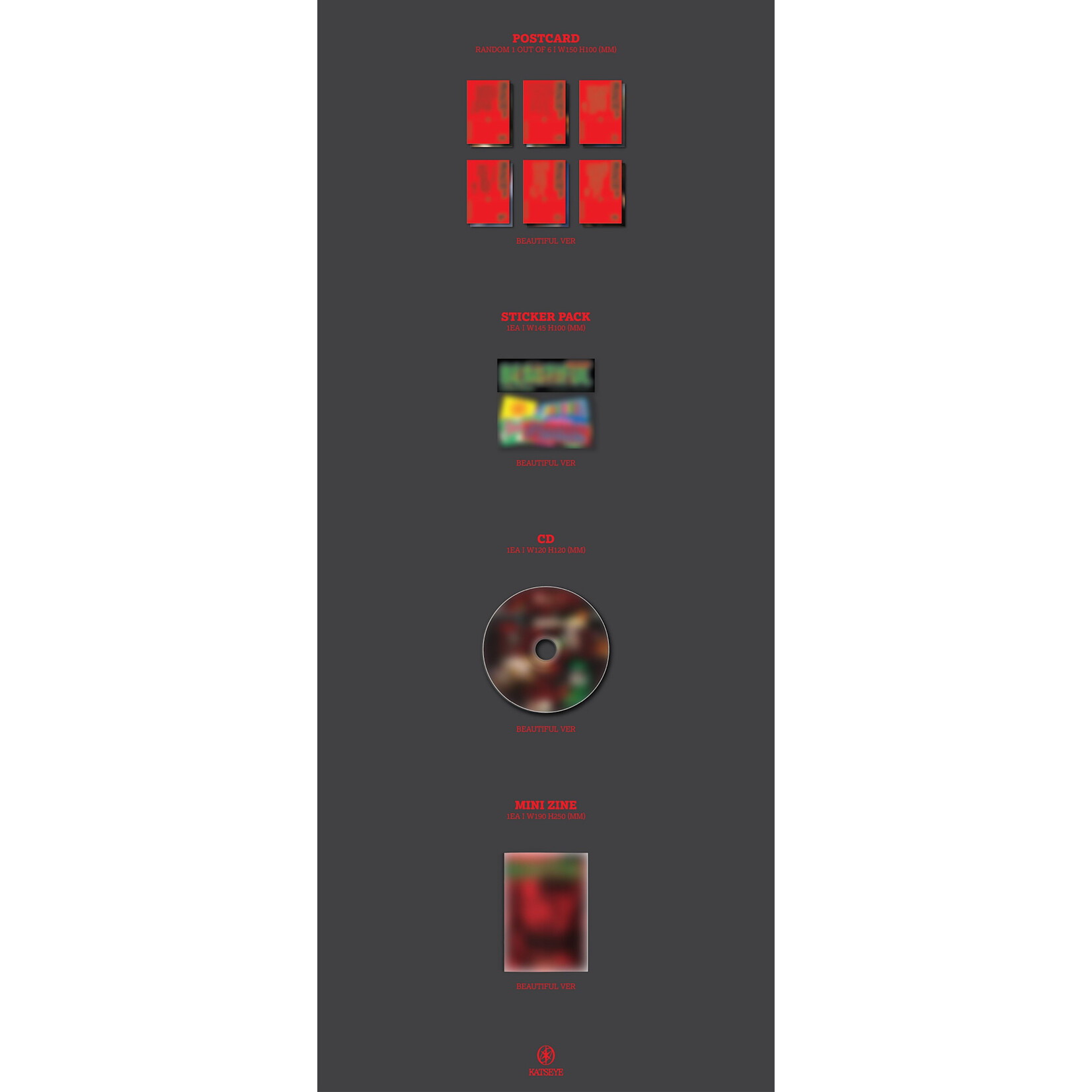 Katseye KATSEYE - 'BEAUTIFUL CHAOS' (Photobook ver.) + Weverse Gift (WS)