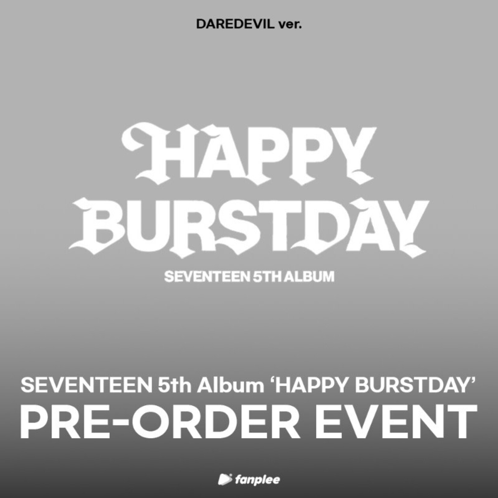 Seventeen SEVENTEEN - 5th Album ‘HAPPY BURSTDAY’ (DAREDEVIL Ver.) + Random Photocard (Fanplee)