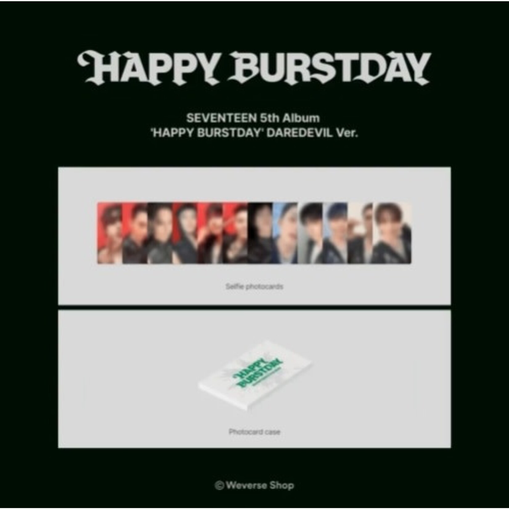 Seventeen SEVENTEEN - 5th Album ‘HAPPY BURSTDAY’ (DAREDEVIL Ver.) + Weverse Gift (WS)