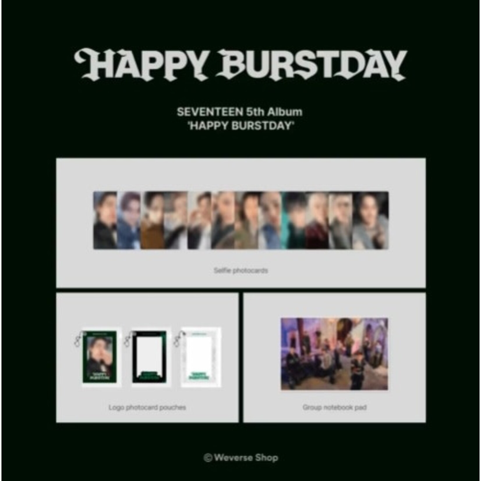 Seventeen SEVENTEEN - 5th Album 'HAPPY BURSTDAY' (Photobook ver.) + Weverse Gift (WS)