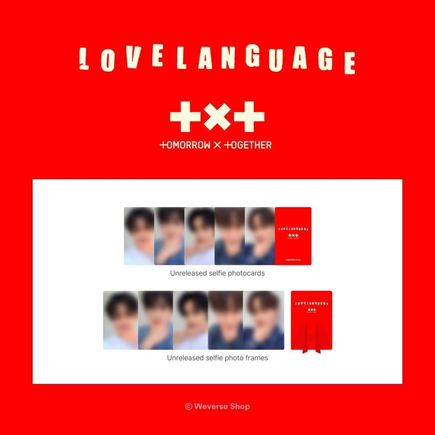 TXT TOMORROW X TOGETHER (TXT) - [Love Language] + Weverse Gift (WS)