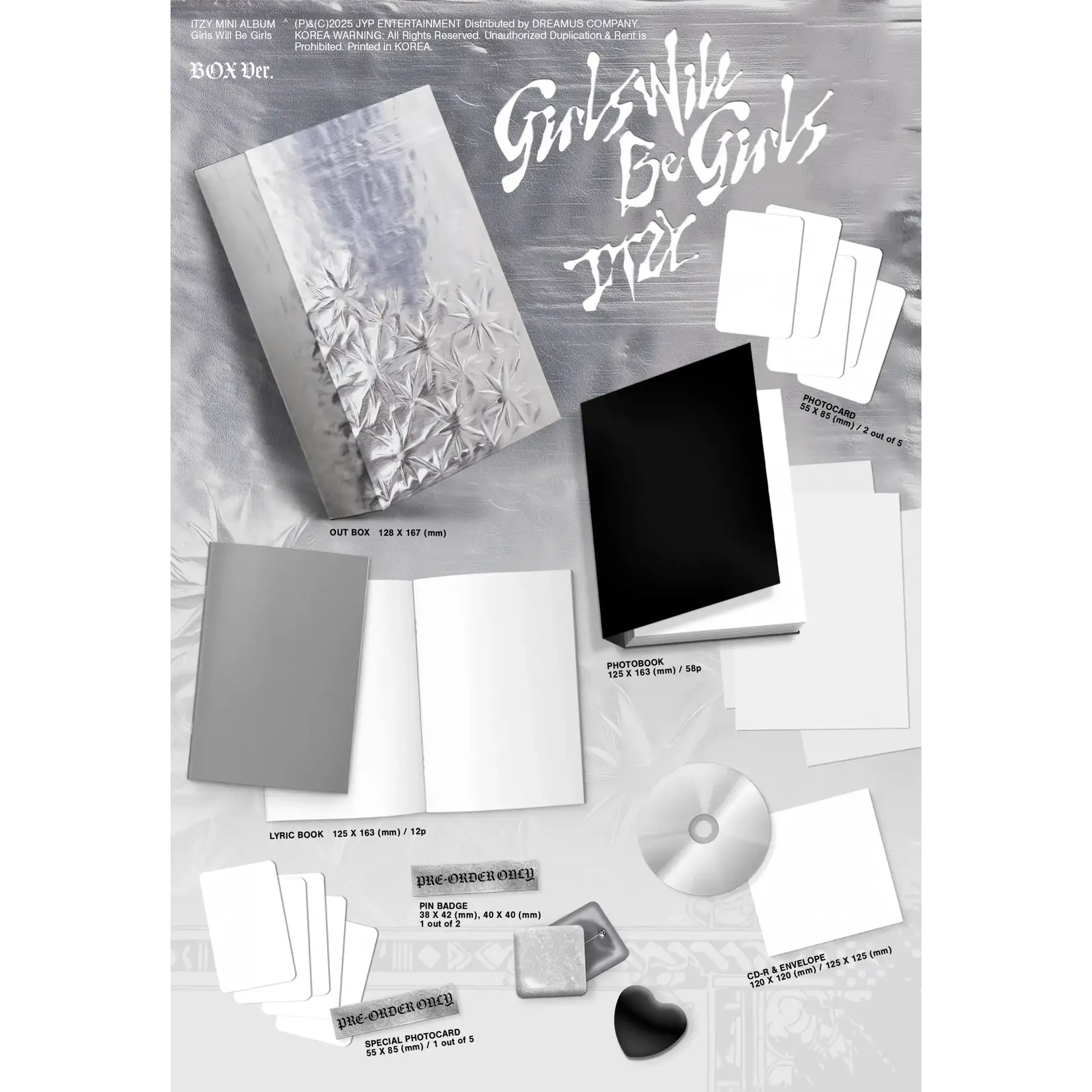 Itzy ITZY - [Girls Will Be Girls] Box Ver.