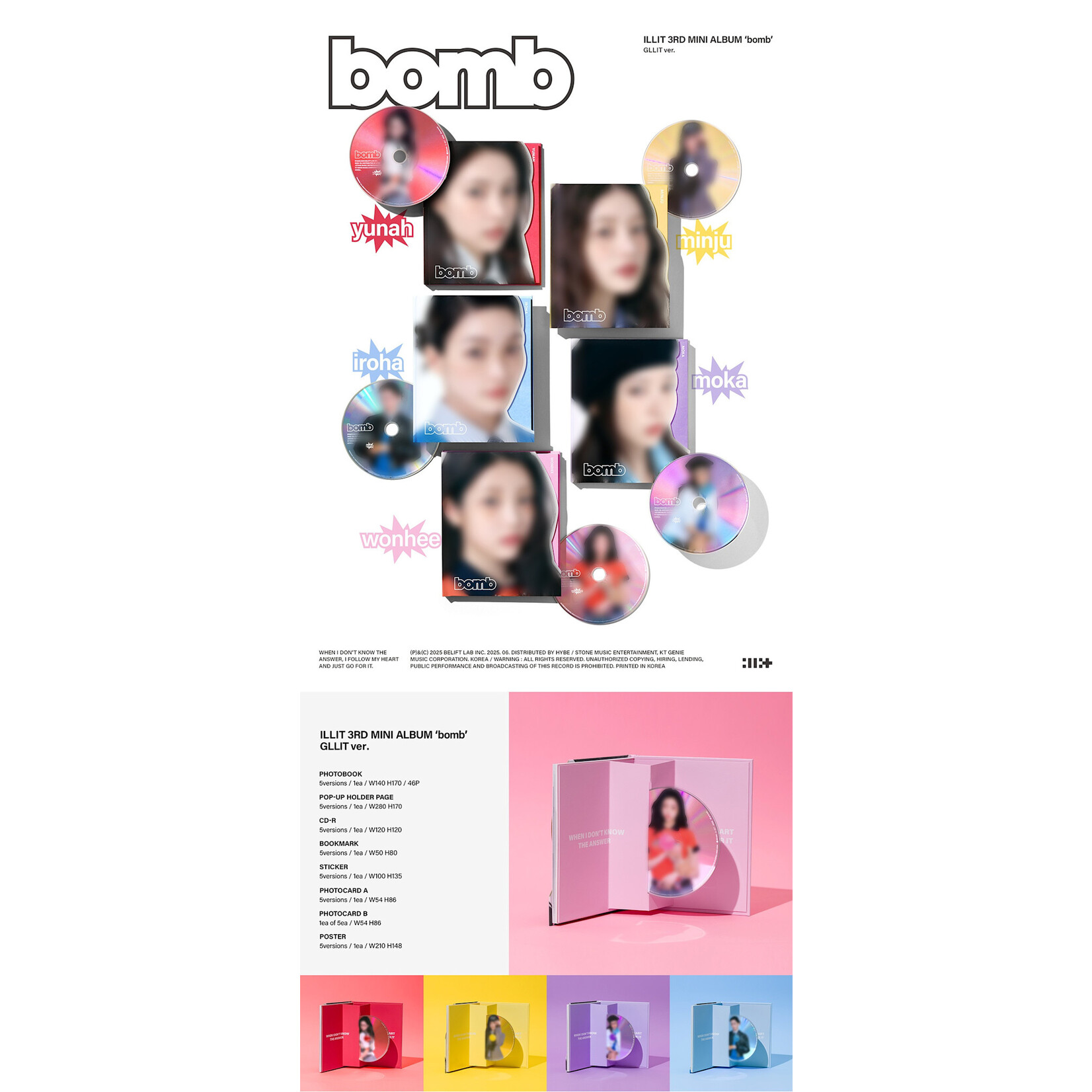 ILLIT ILLIT - 3RD MINI ALBUM [bomb] (GLLIT ver.)
